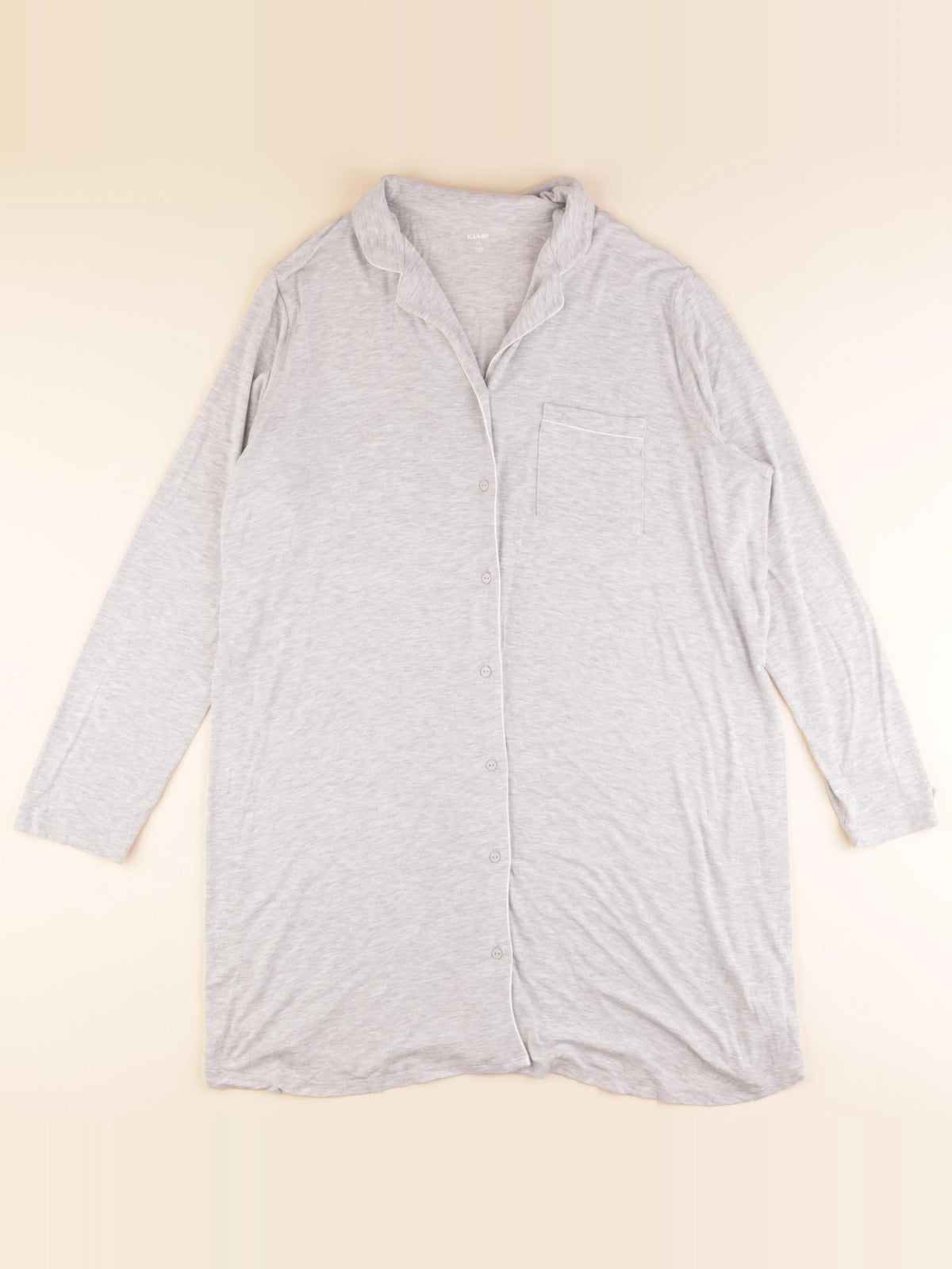 Kiabi - chemise de nuit grossesse gris - m