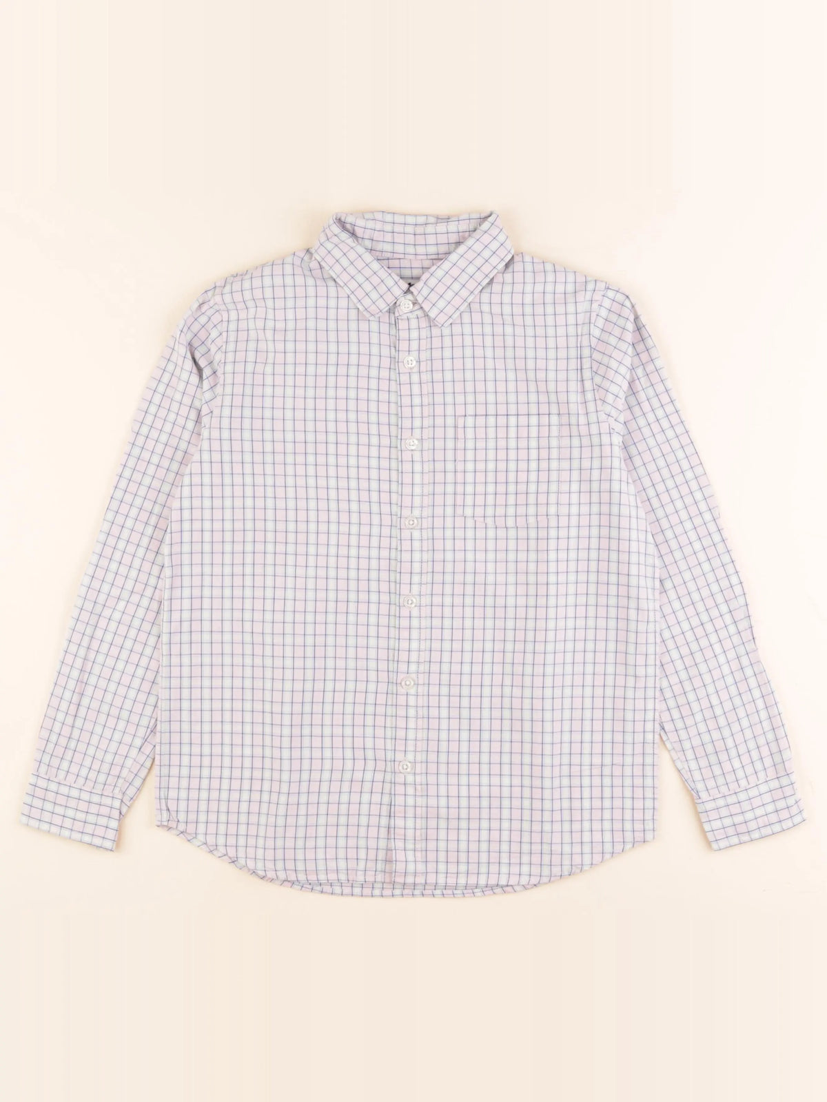 Cyrillus - chemise rose, jaune - 10 ans