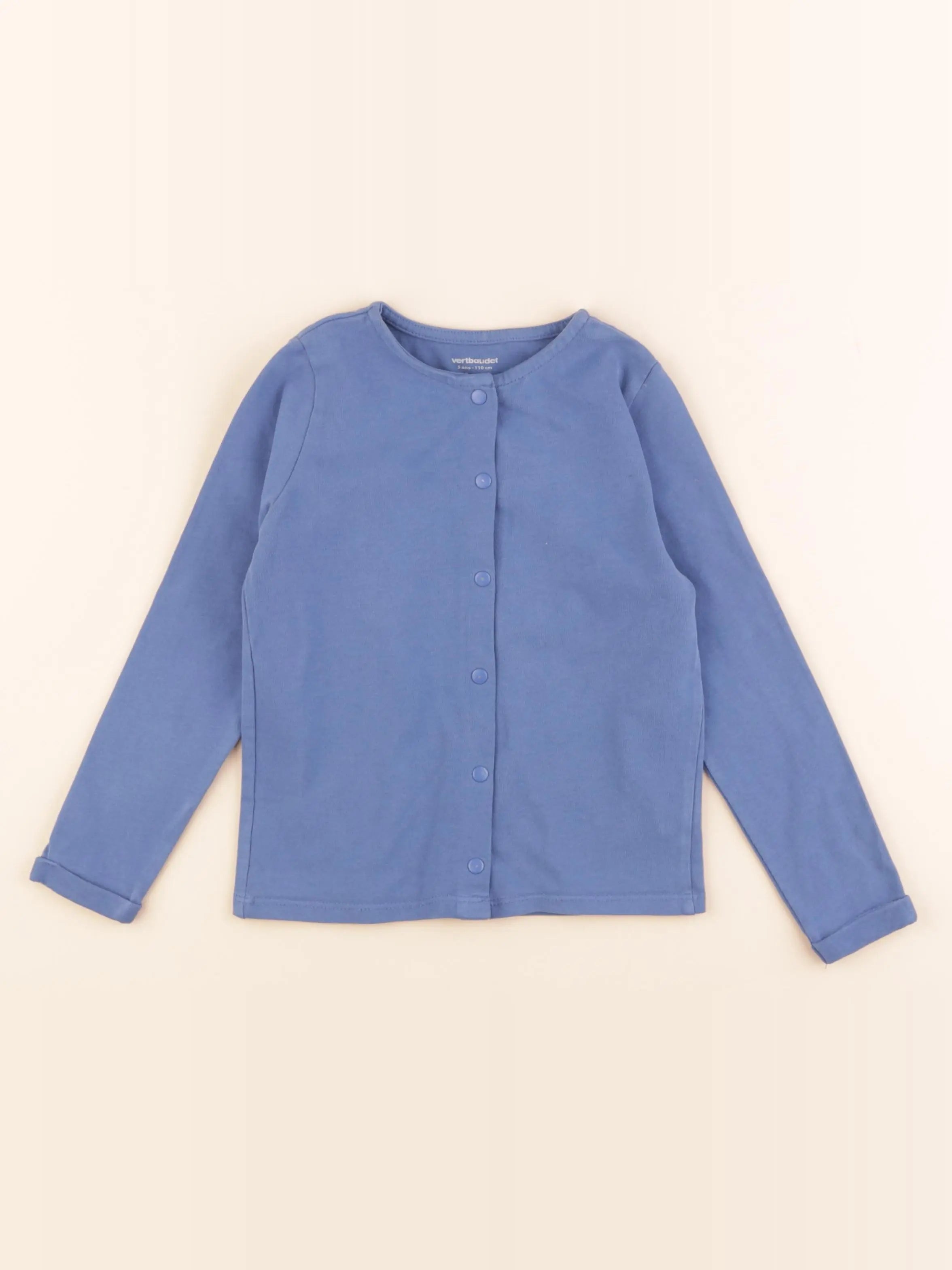 Vertbaudet - sweat bleu - 5 ans