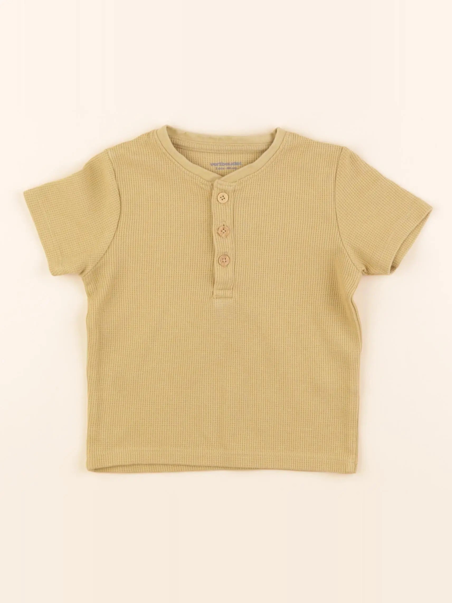 Vertbaudet - tee-shirt jaune - 2 ans