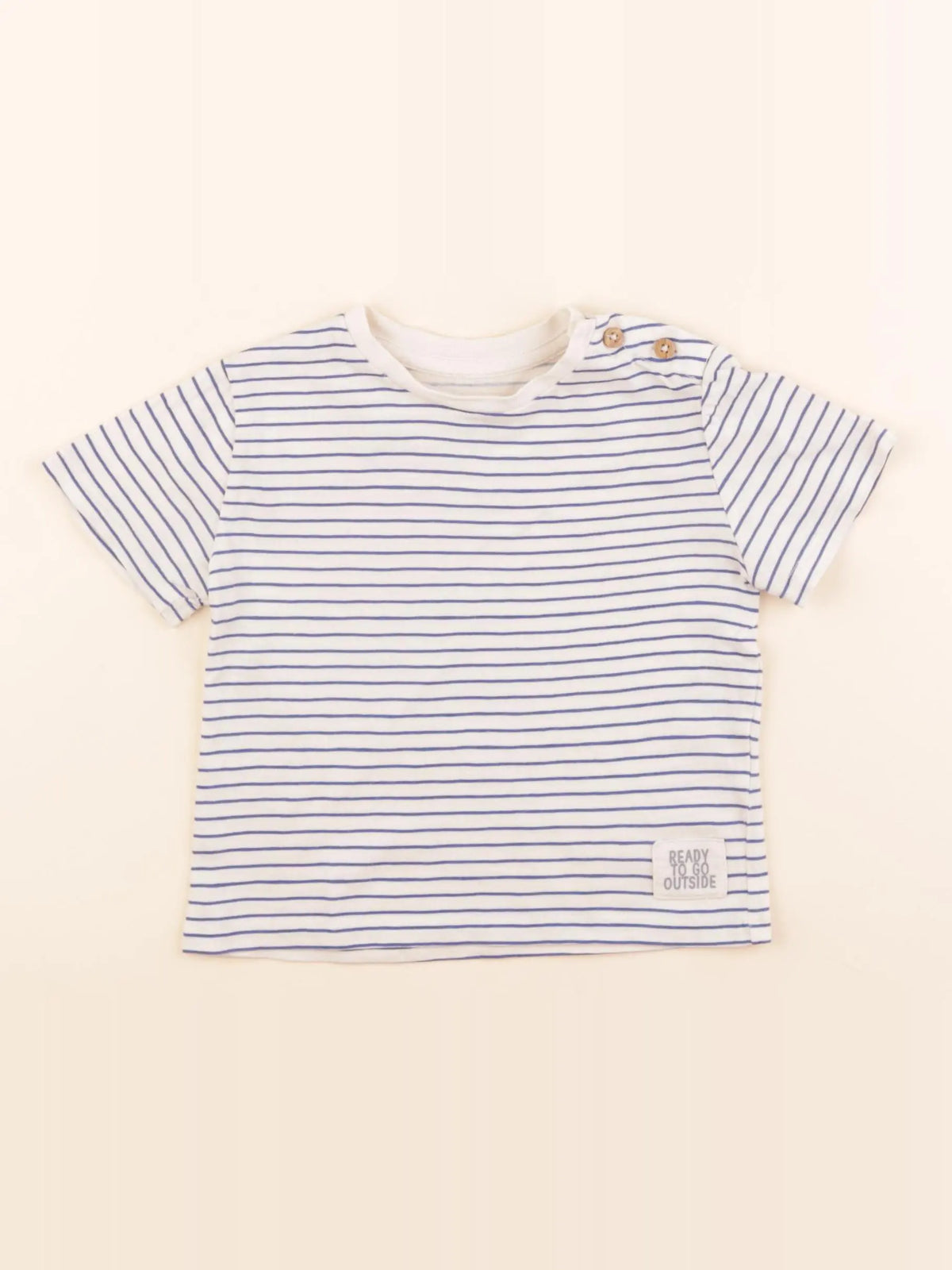 Boutchou - tee-shirt bleu - 18 mois