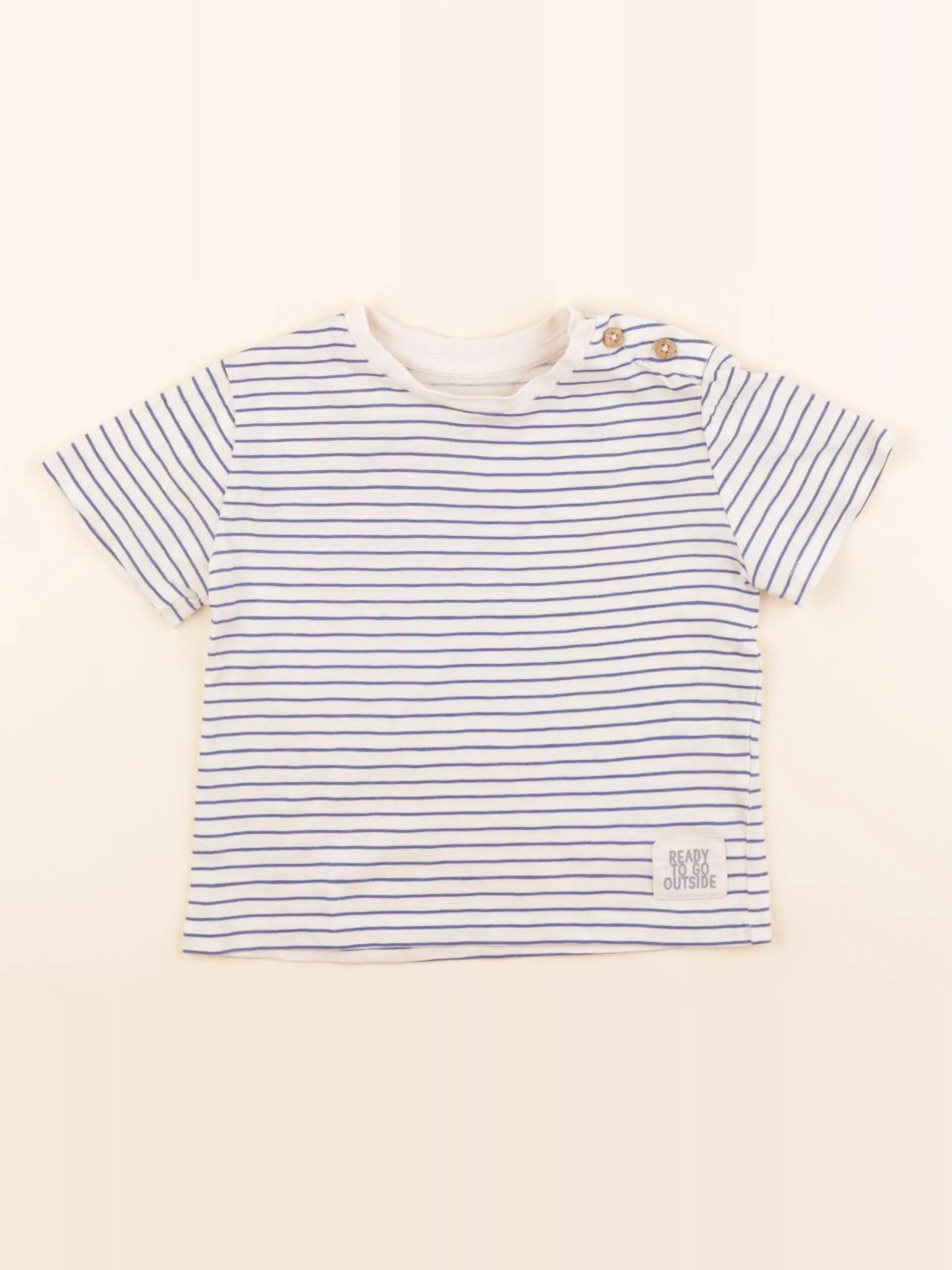 Boutchou - tee-shirt bleu - 18 mois