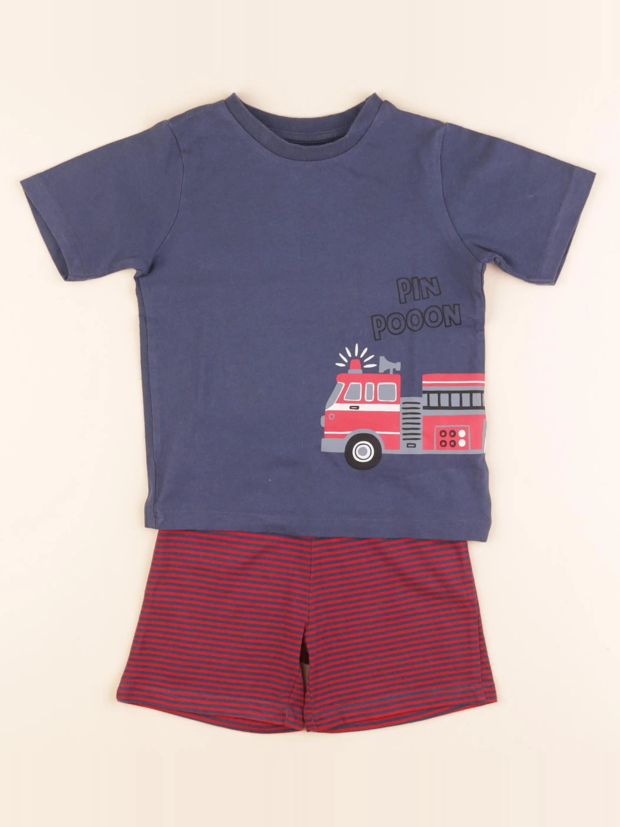 Vertbaudet - pyjama coton bleu - 4 ans