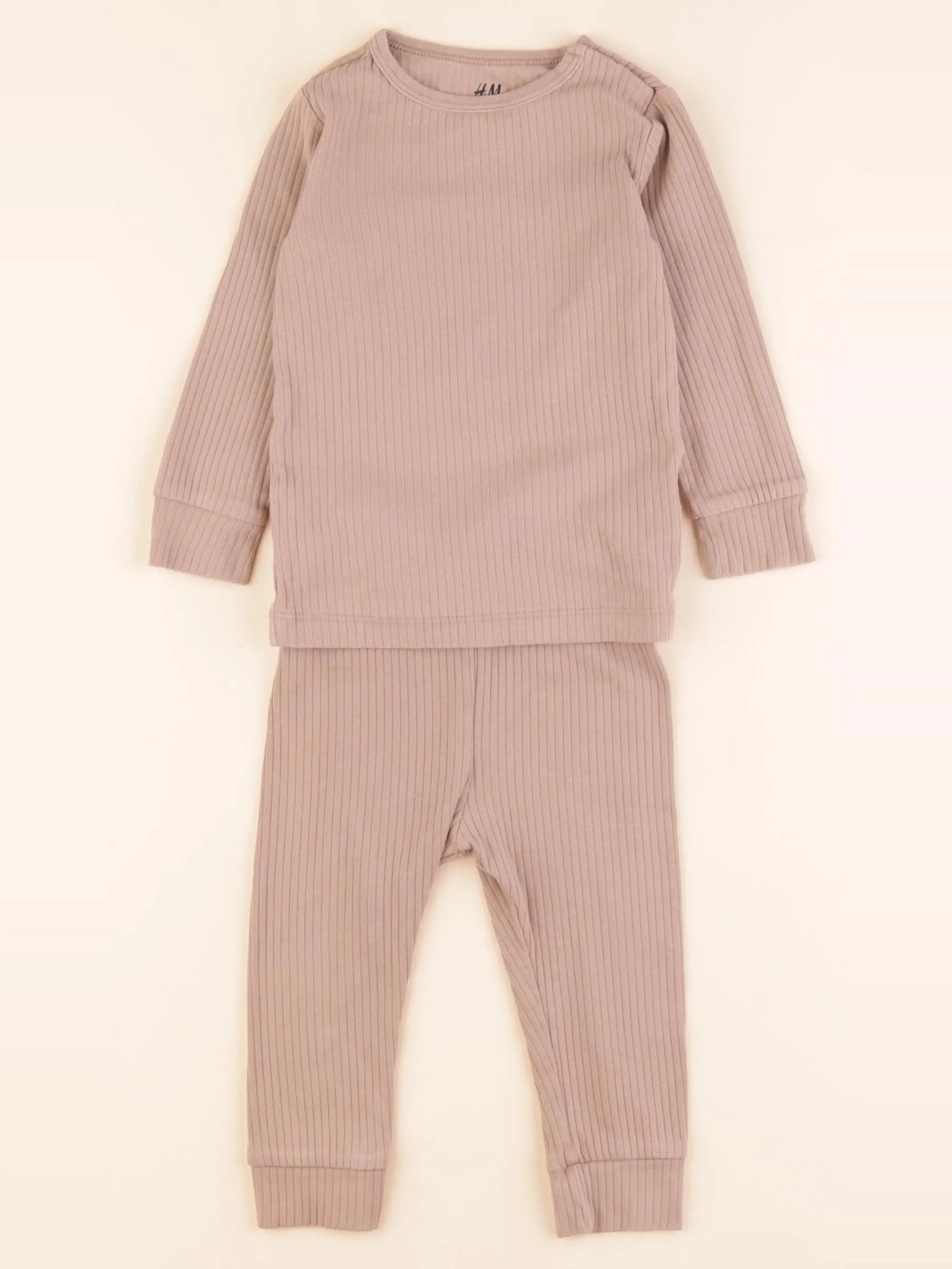 H&M - ensemble marron - 9/12 mois