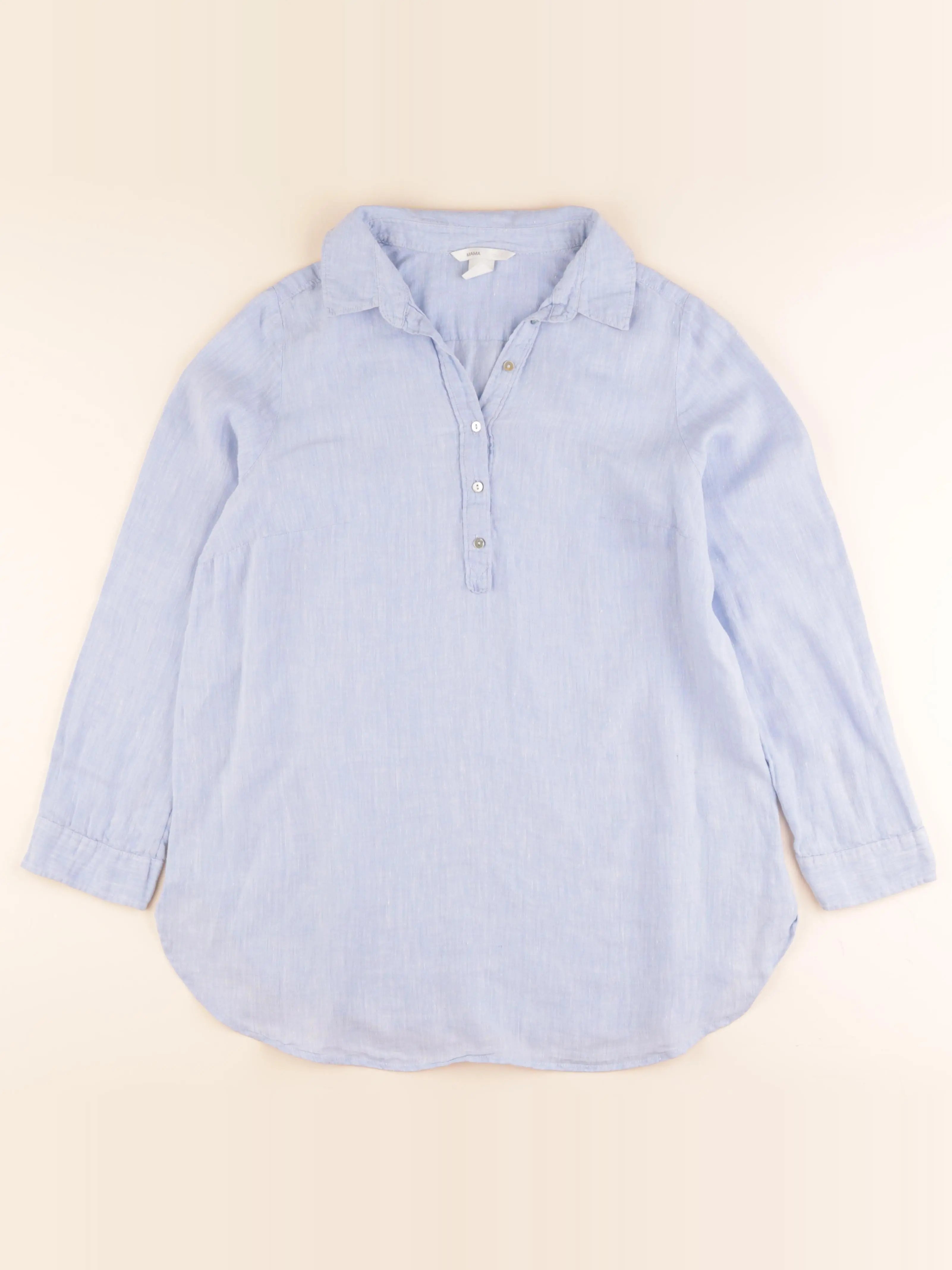 H&M - blouse grossesse bleu - 36 à 38