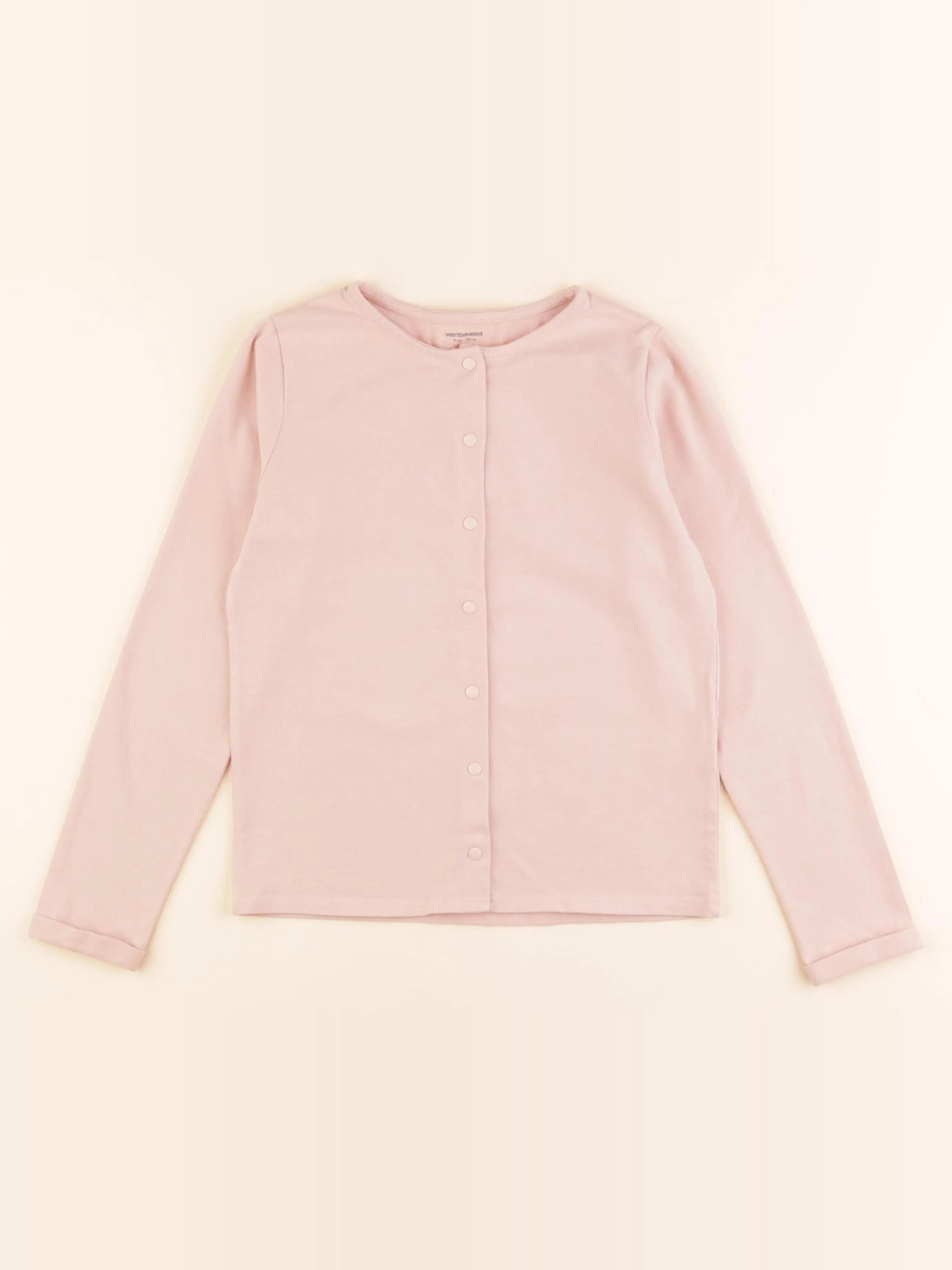 Vertbaudet - sweat rose - 9 ans