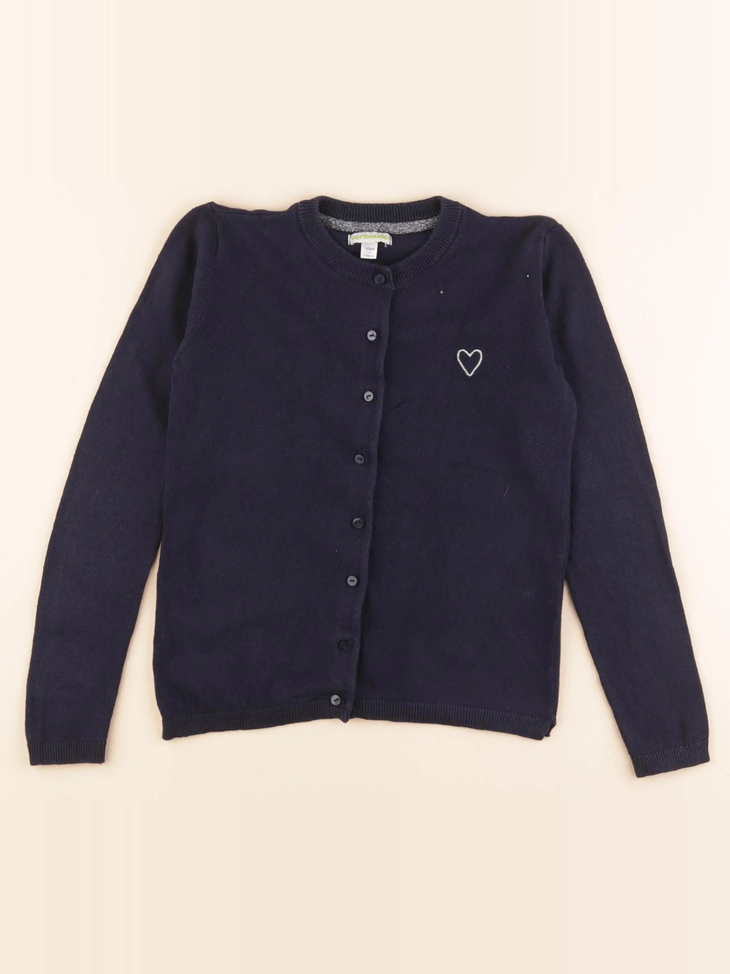 Vertbaudet - gilet bleu - 10 ans