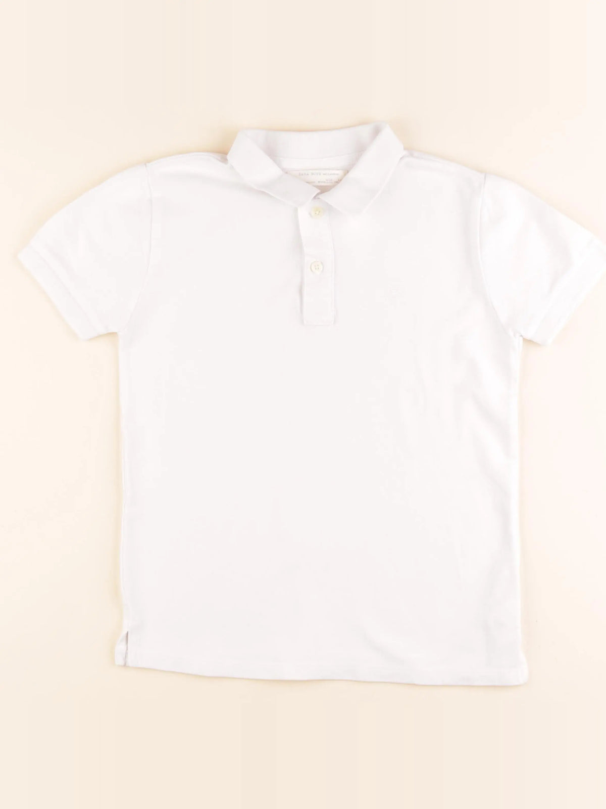 Zara - polo blanc - 9/10 ans