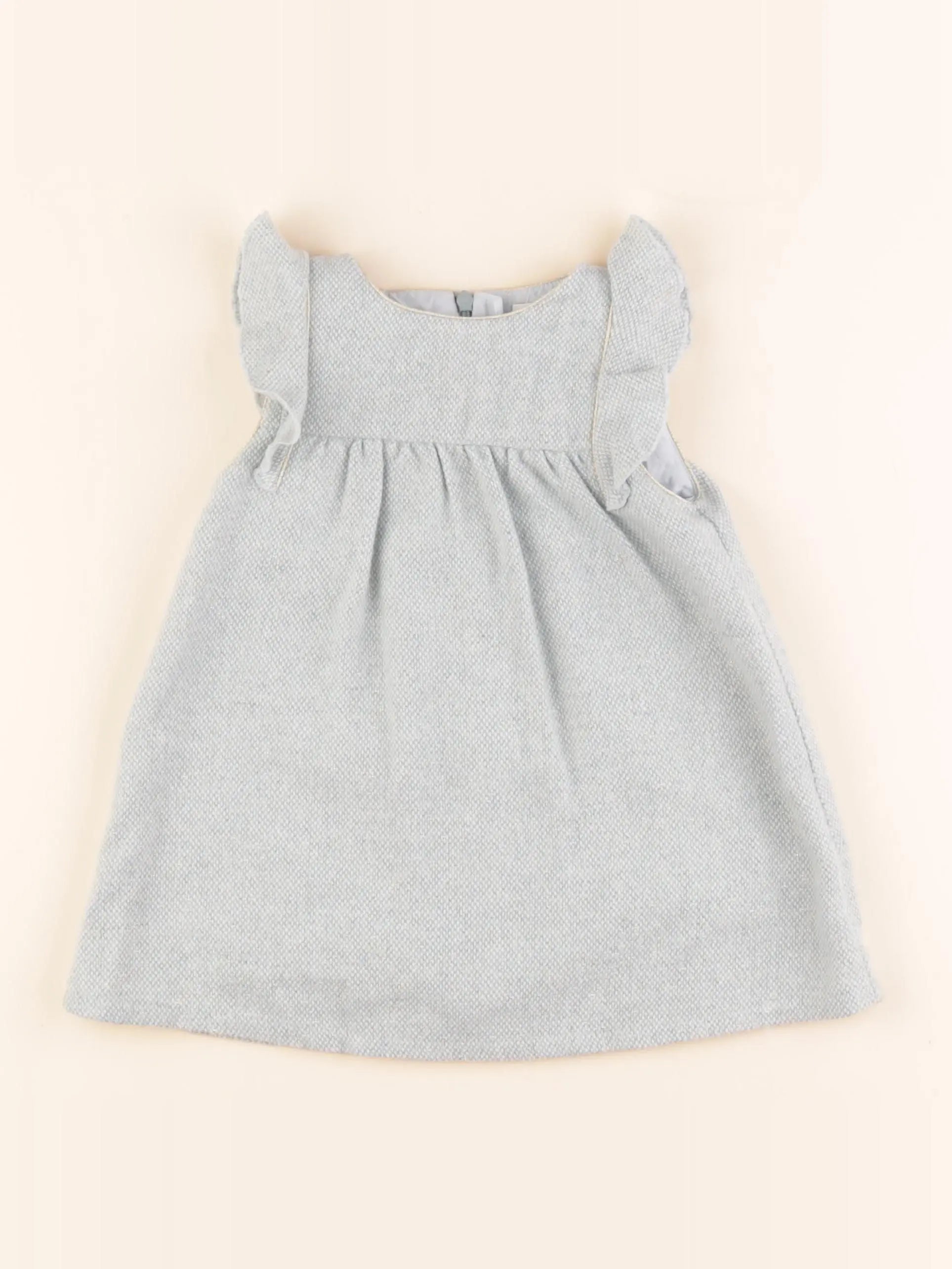 Chloé - robe bleu, or - 12 mois