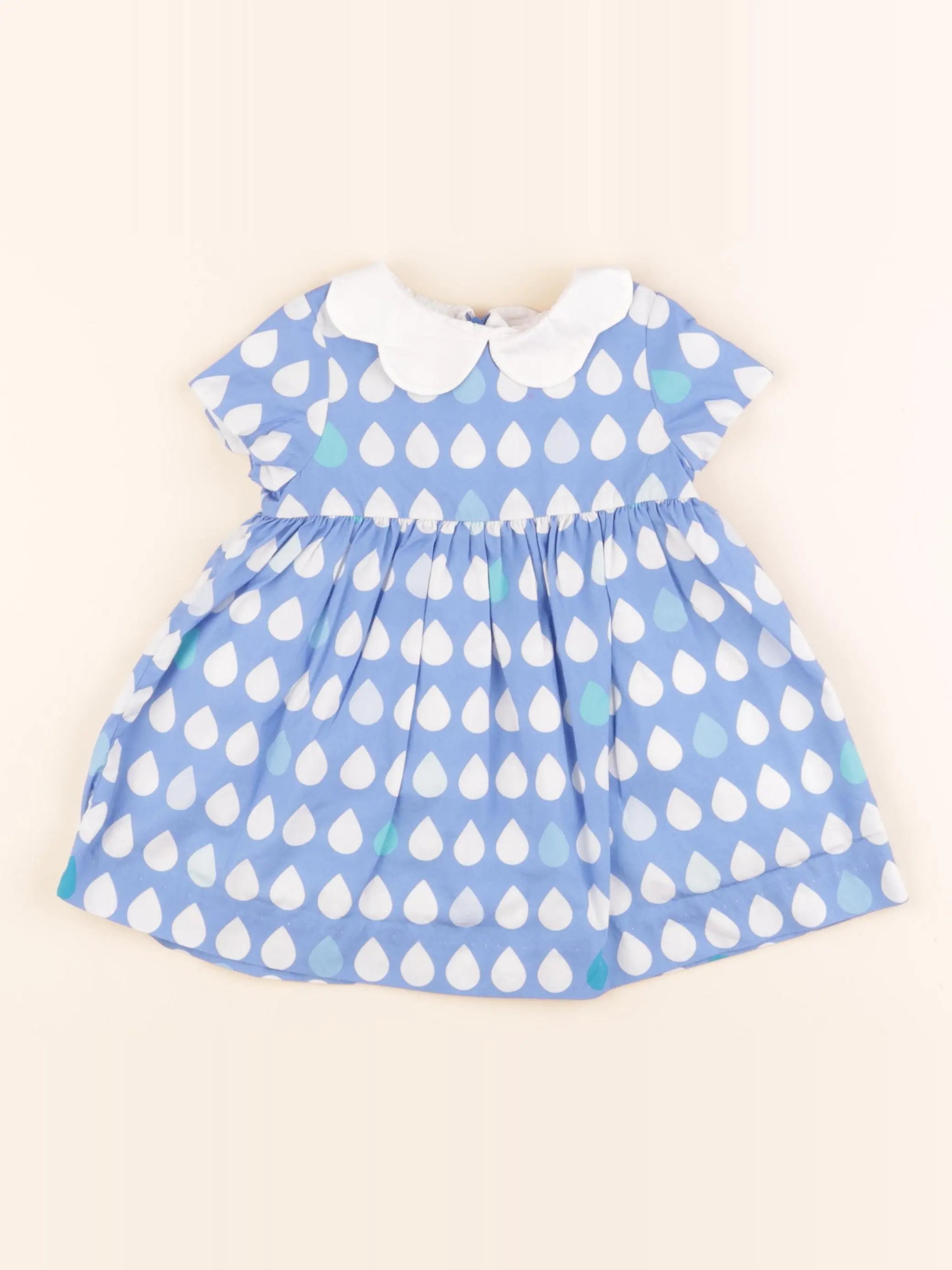 Jacadi - robe bleu - 12 mois
