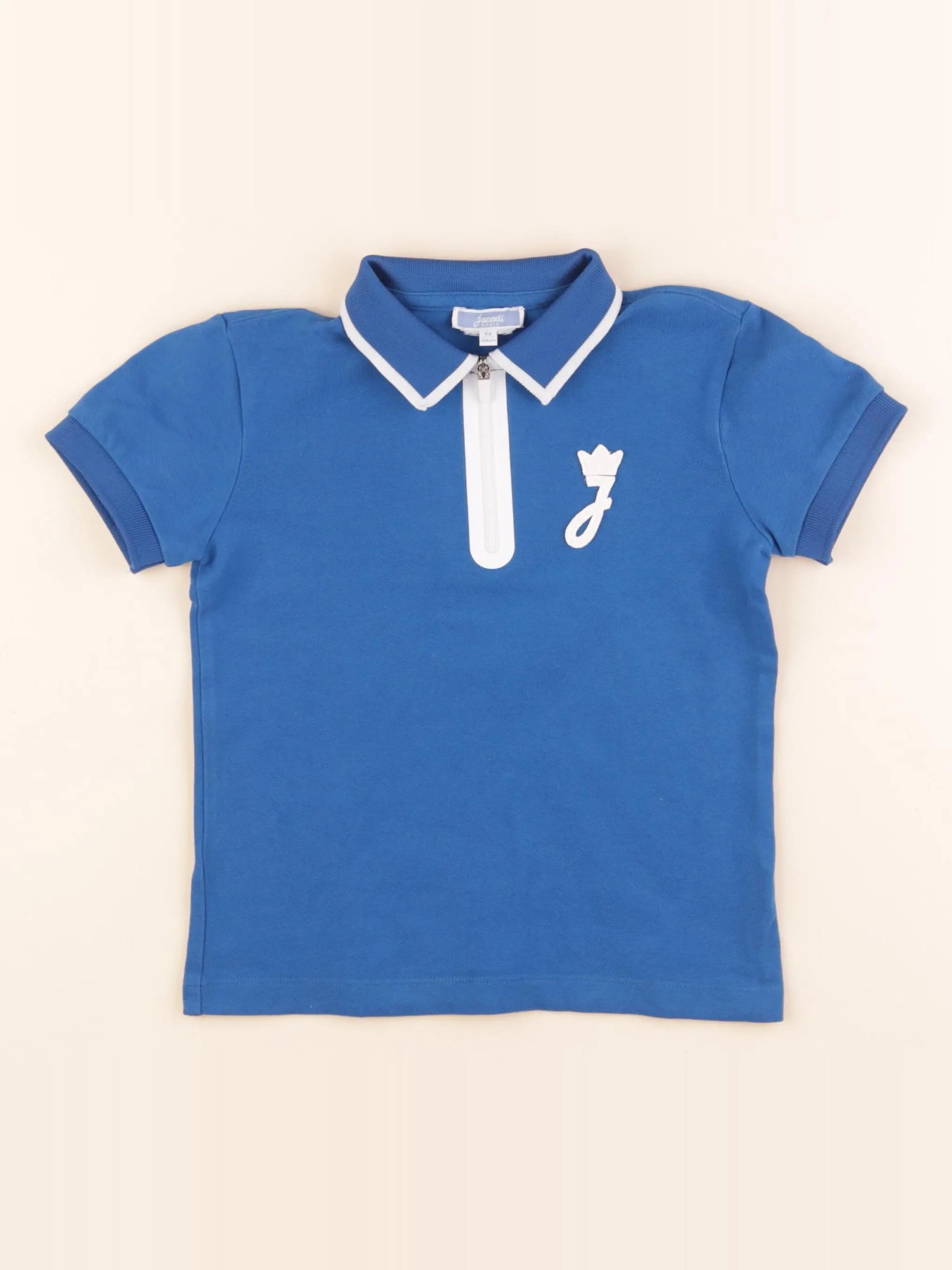 Jacadi - polo bleu - 4 ans