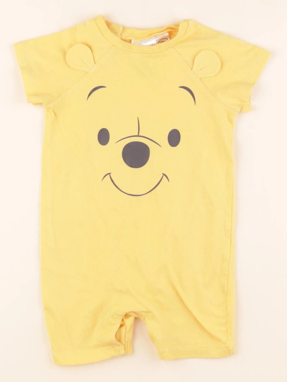 H&M - pyjama coton jaune - 9/12 mois