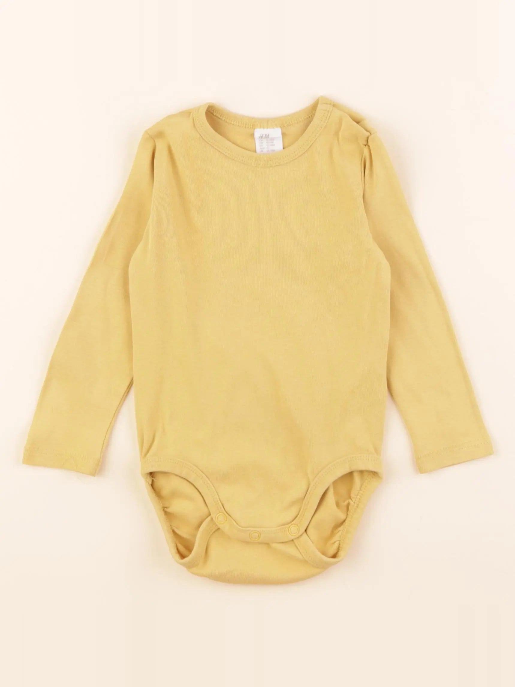 H&M - body jaune - 12/18 mois