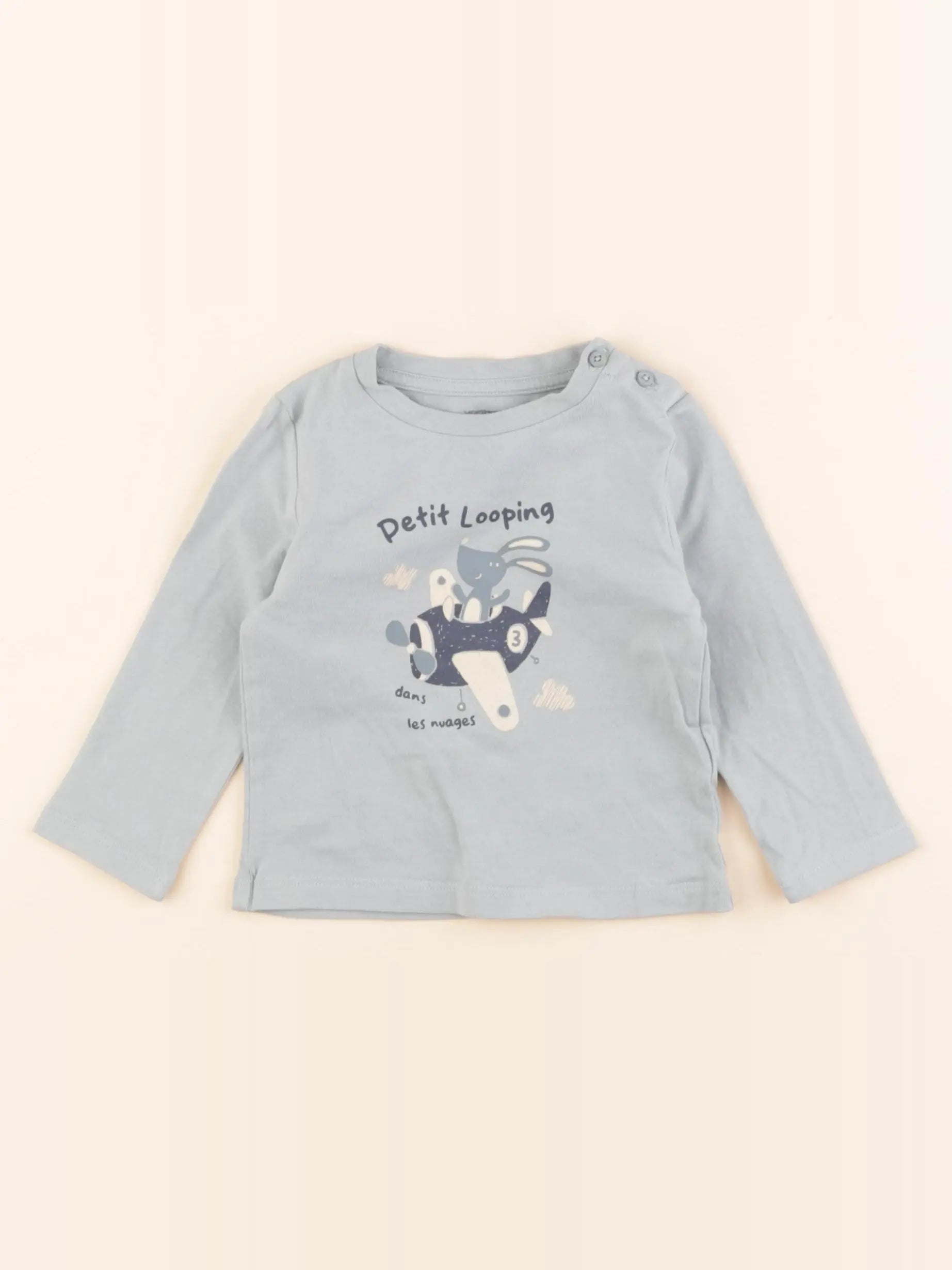 Vertbaudet - tee-shirt vert - 9 mois