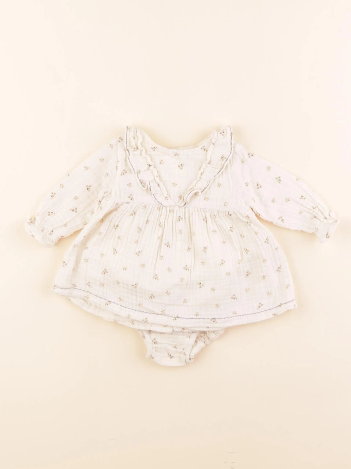 Zara - robe beige - 1/3 mois