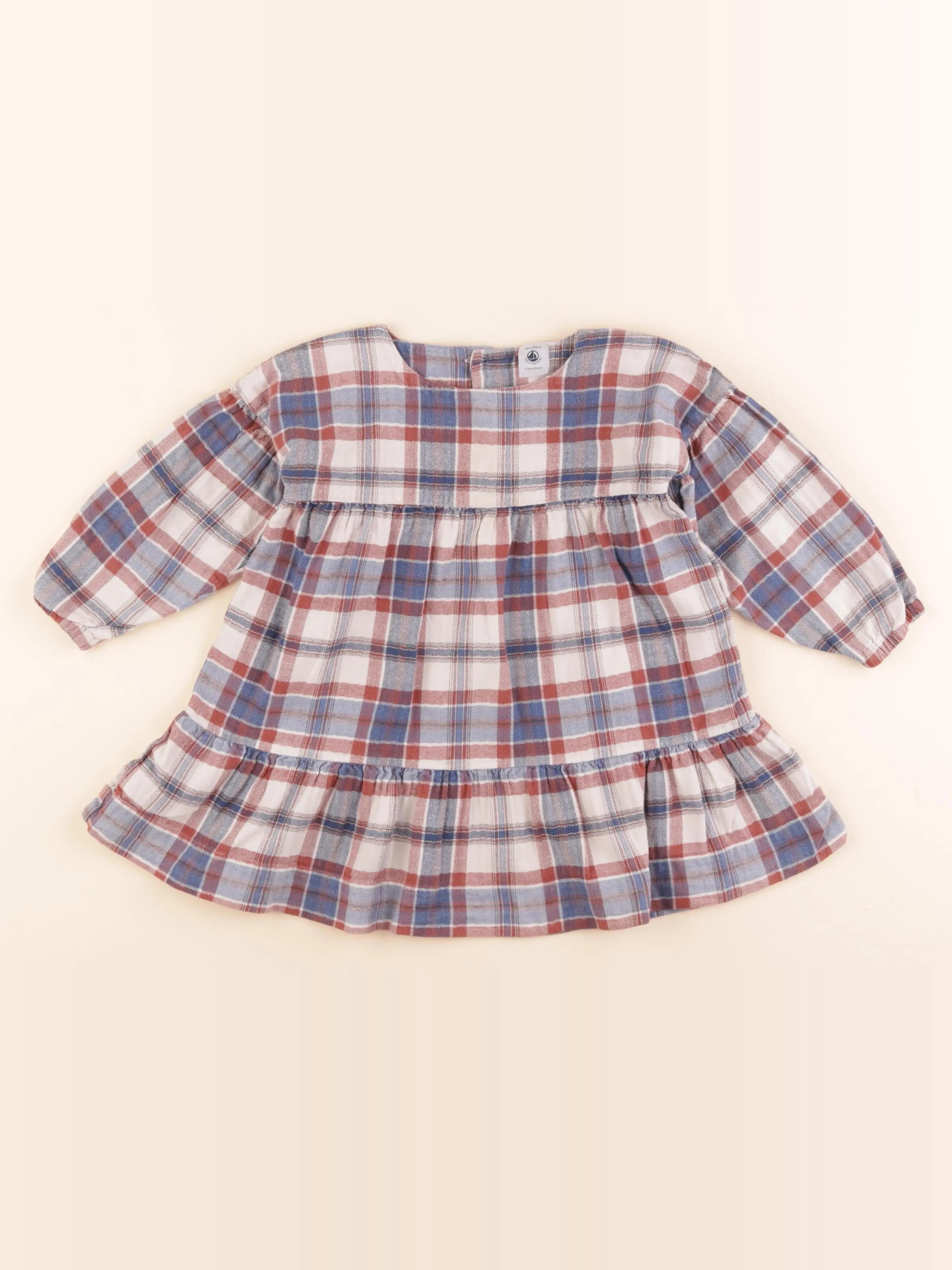 Petit Bateau - robe bleu - 3 ans