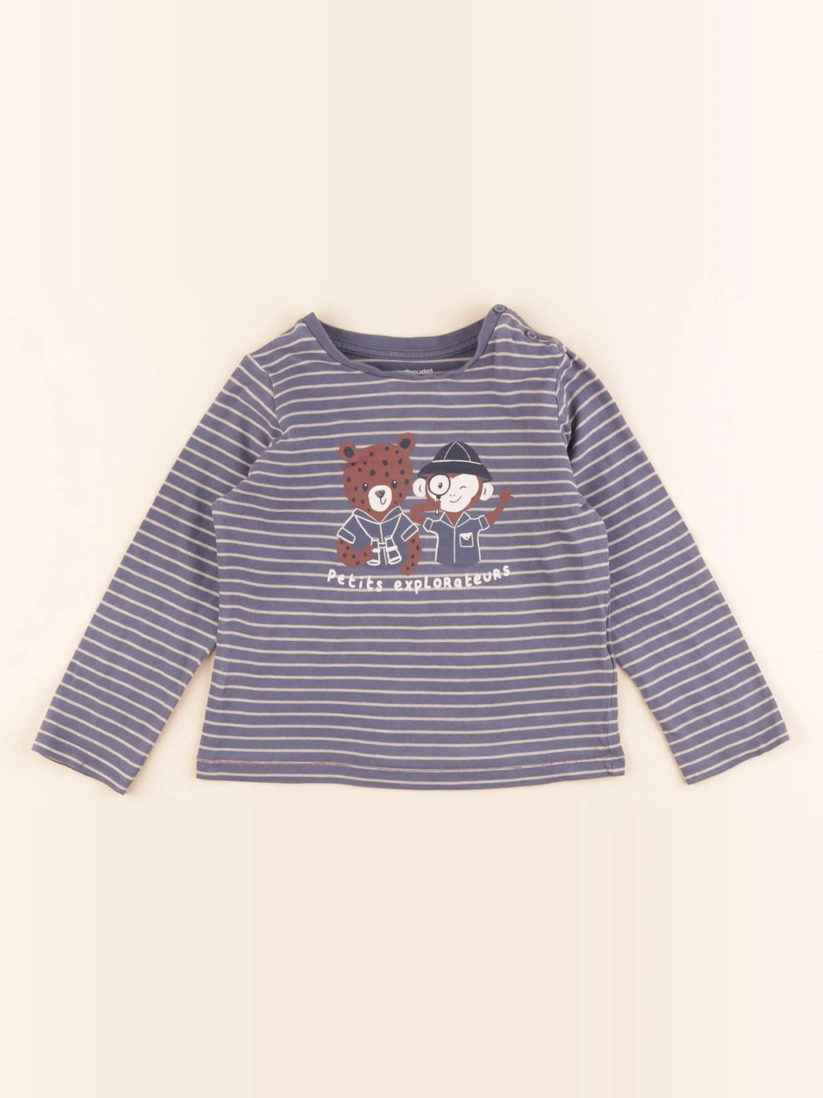 Vertbaudet - tee-shirt bleu - 36 mois