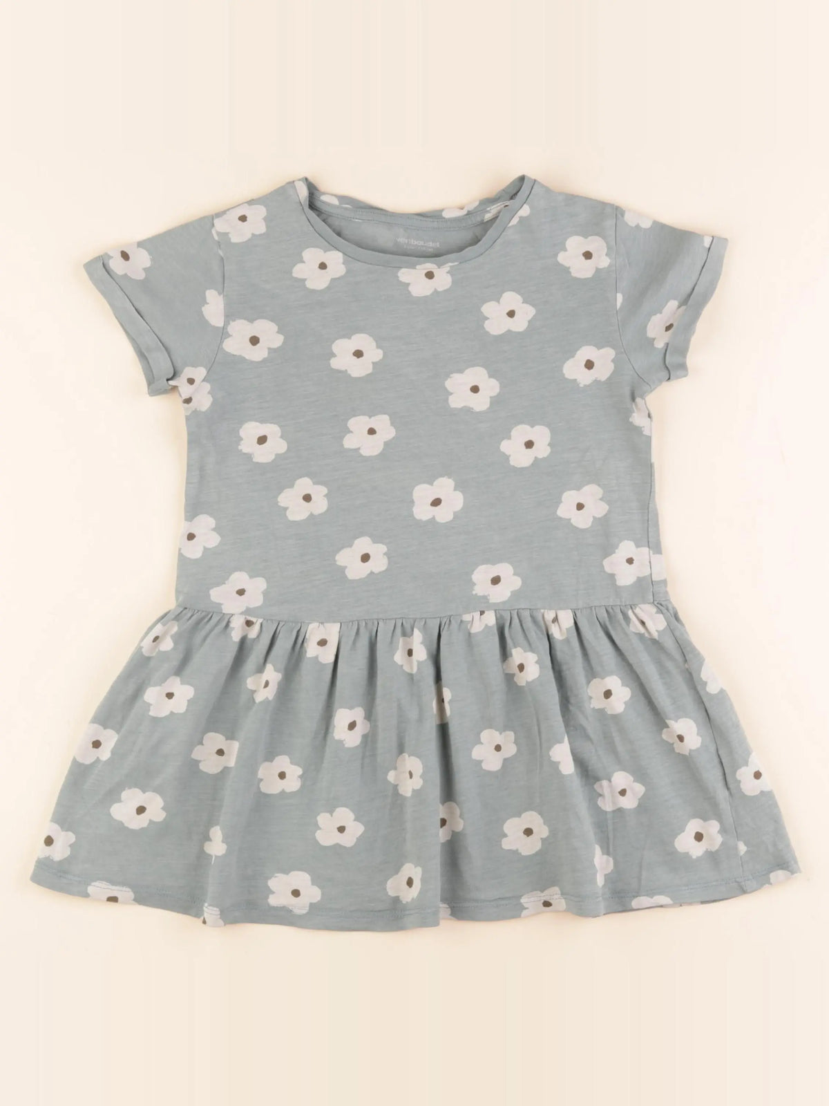 Vertbaudet - robe vert - 5 ans