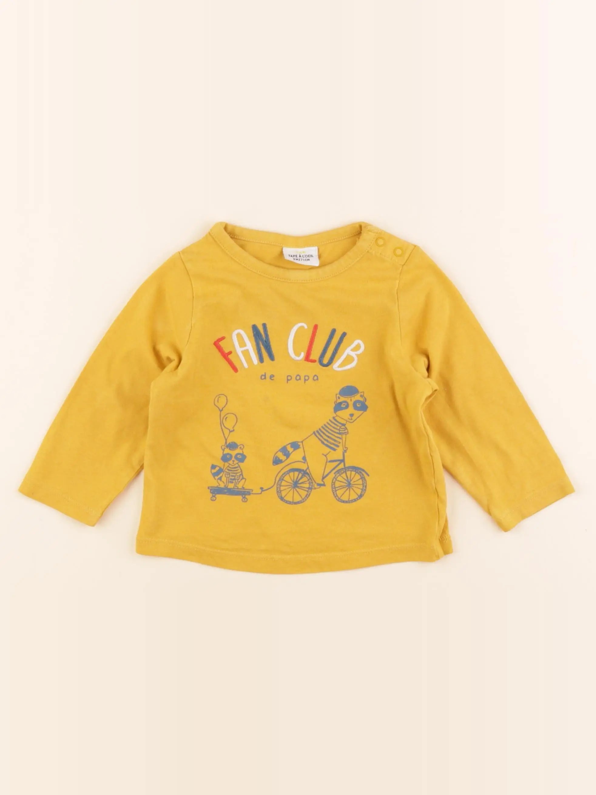 Tape à l'oeil - tee-shirt jaune - 9 mois