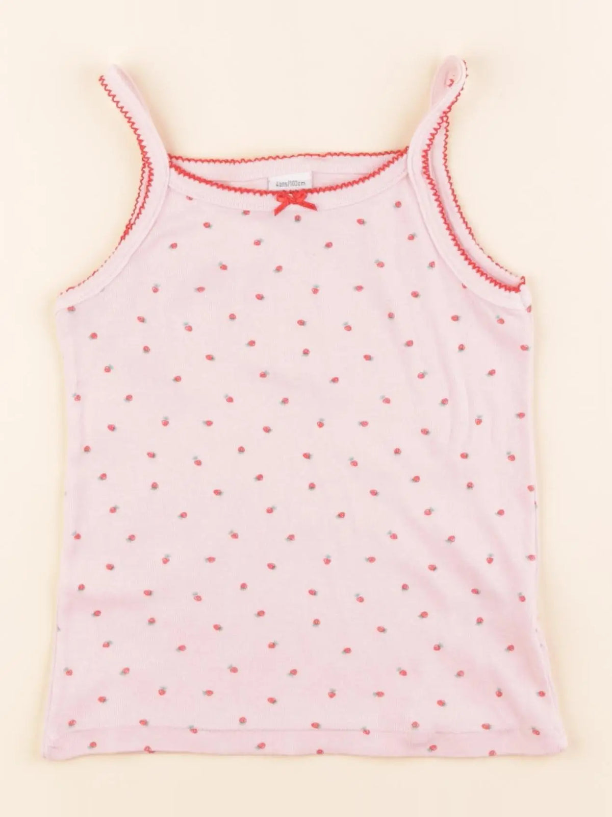 Petit Bateau - maillot de corps rose - 4 ans
