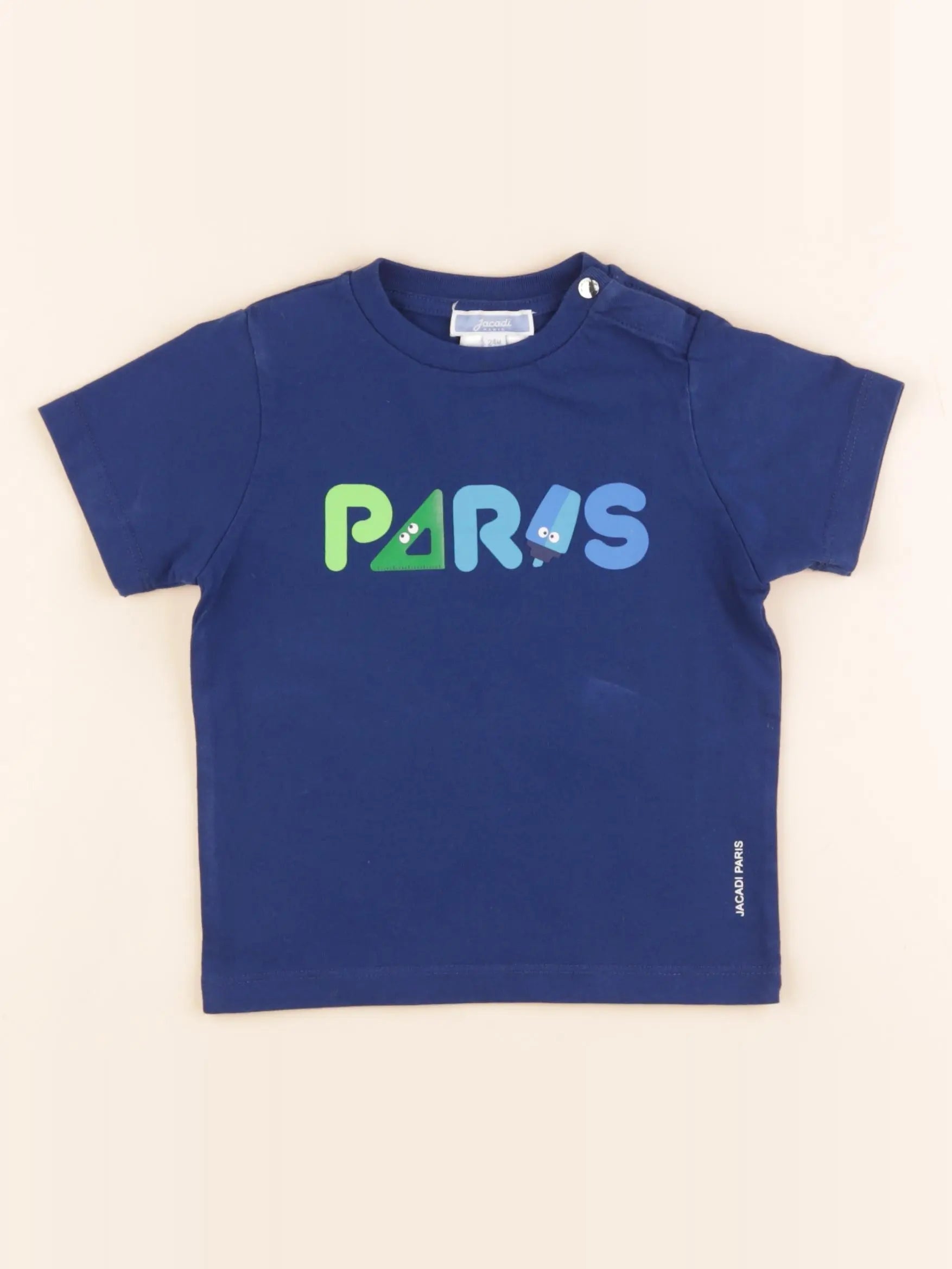 Jacadi - tee-shirt bleu - 24 mois