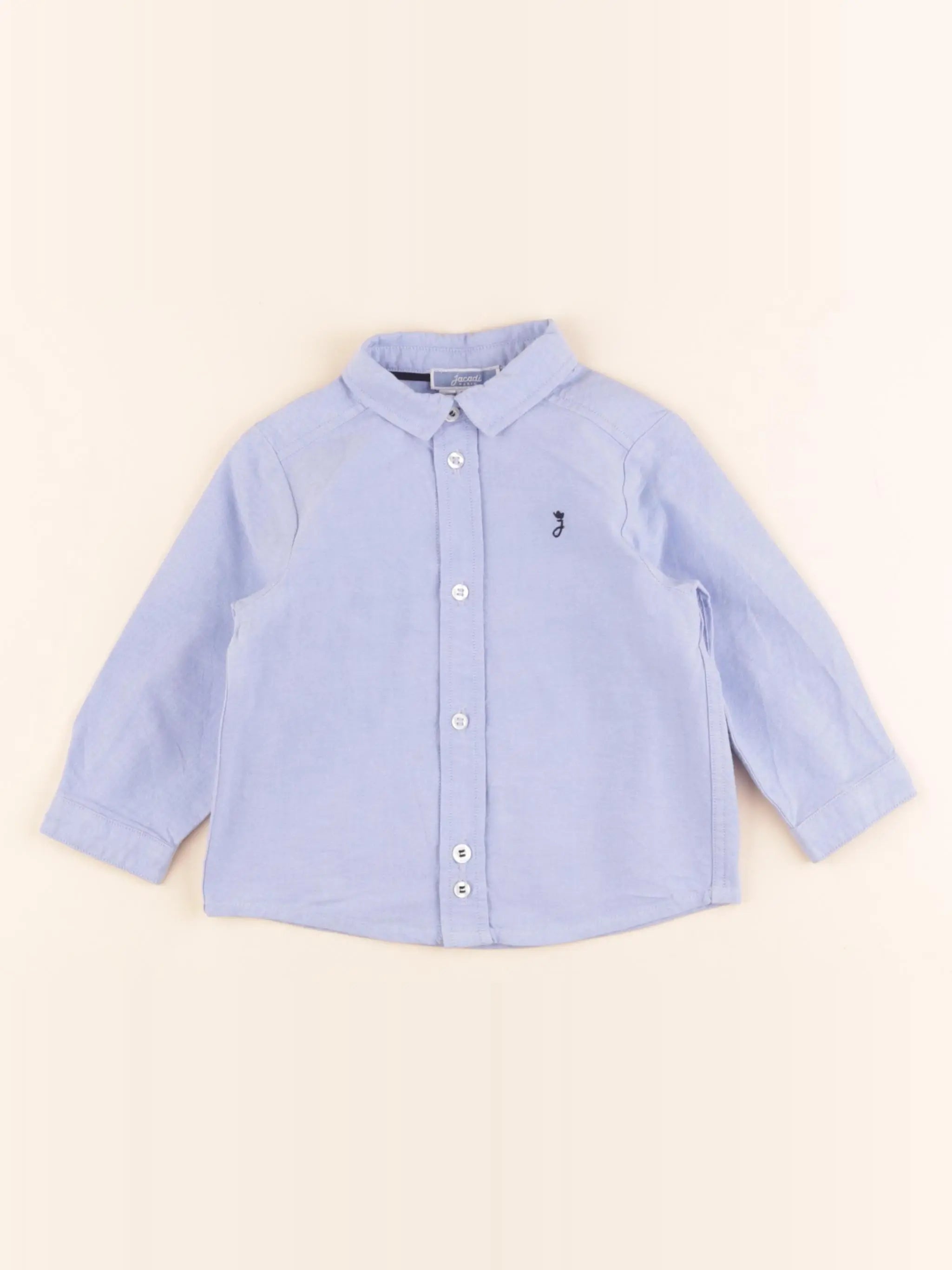 Jacadi - chemise bleu - 12 mois
