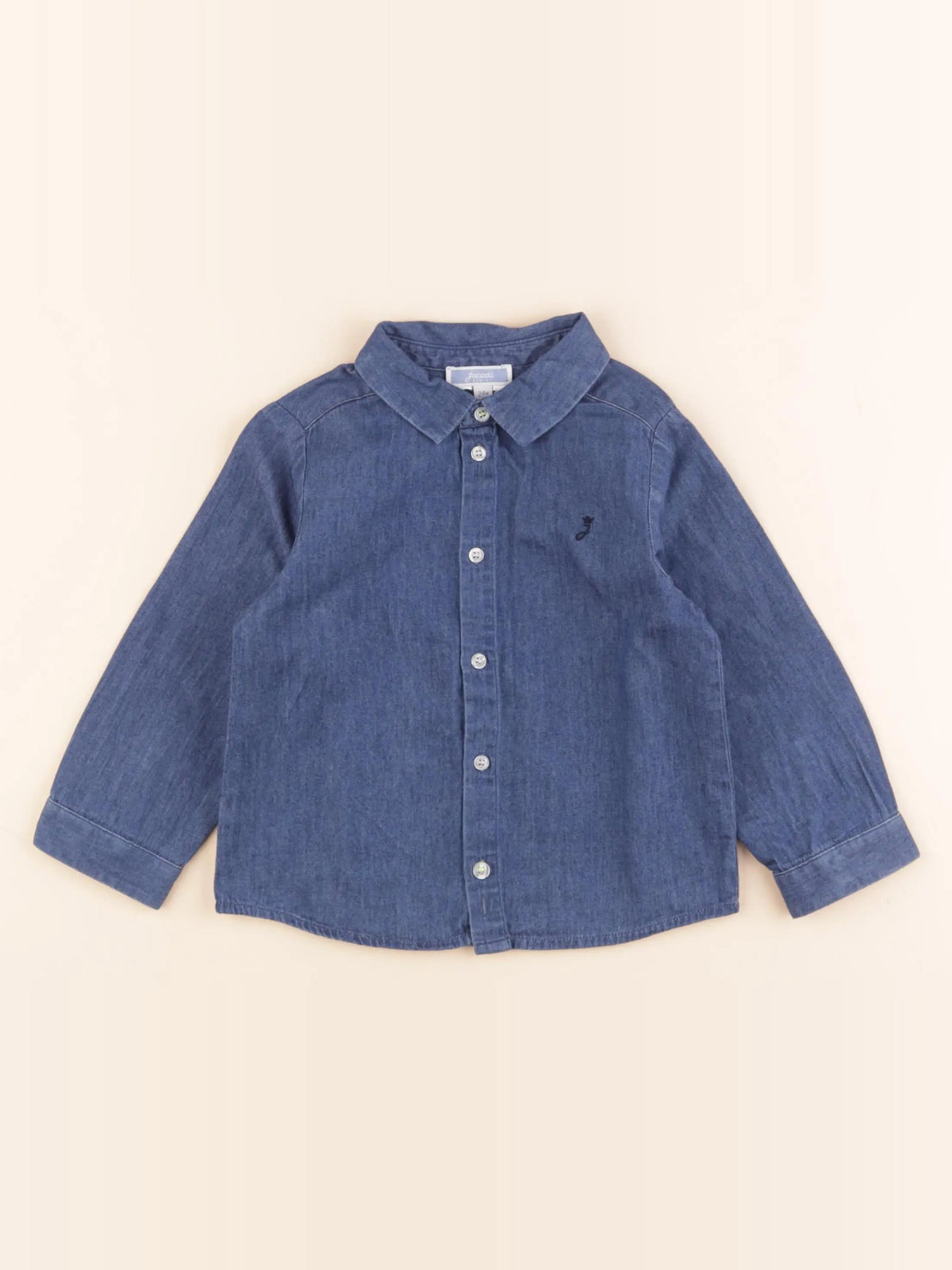 Jacadi - chemise bleu - 24 mois