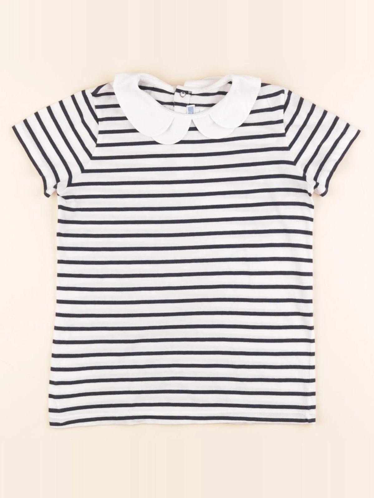 Jacadi - tee-shirt bleu, blanc - 10 ans