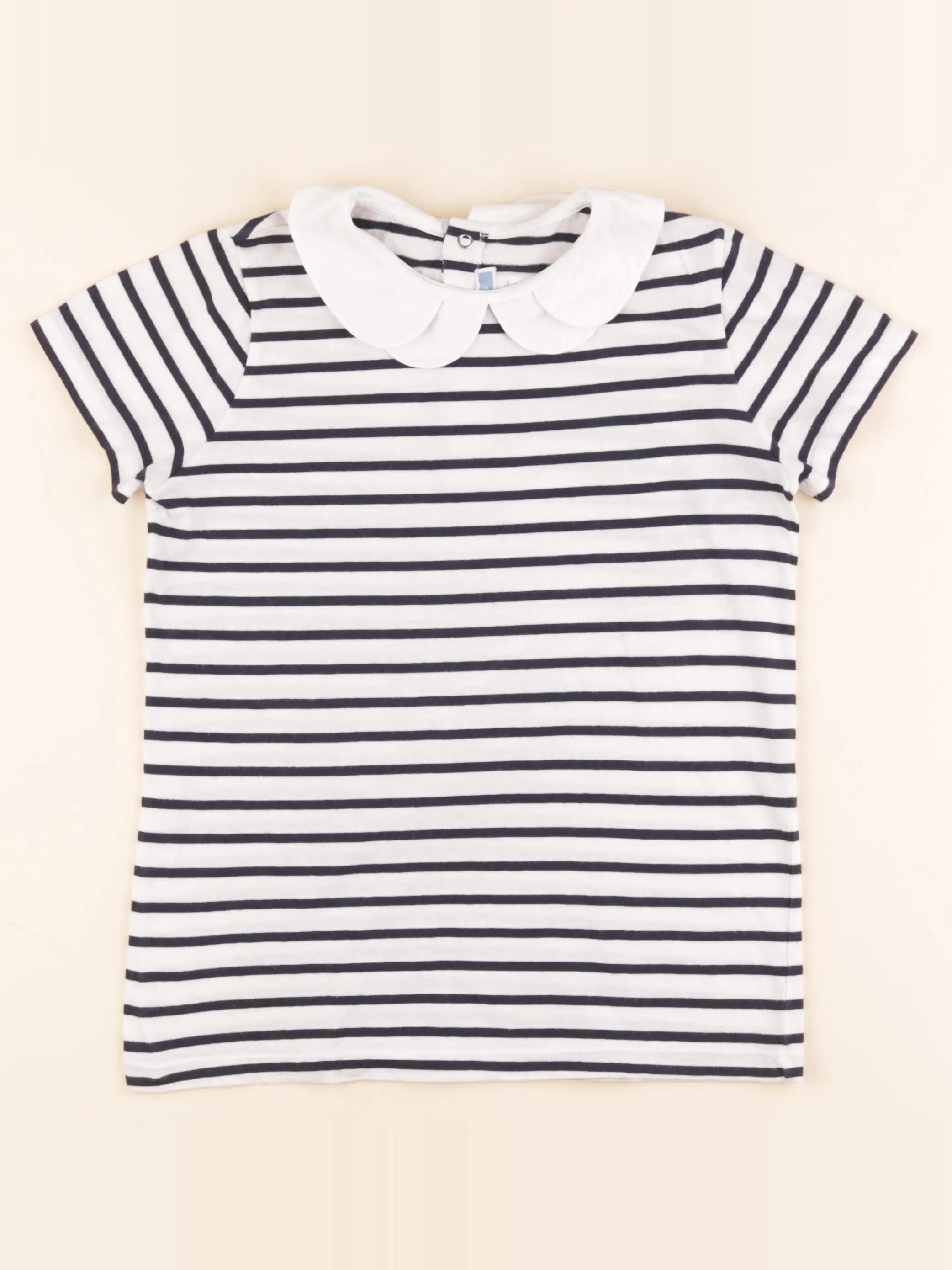 Jacadi - tee-shirt bleu, blanc - 10 ans