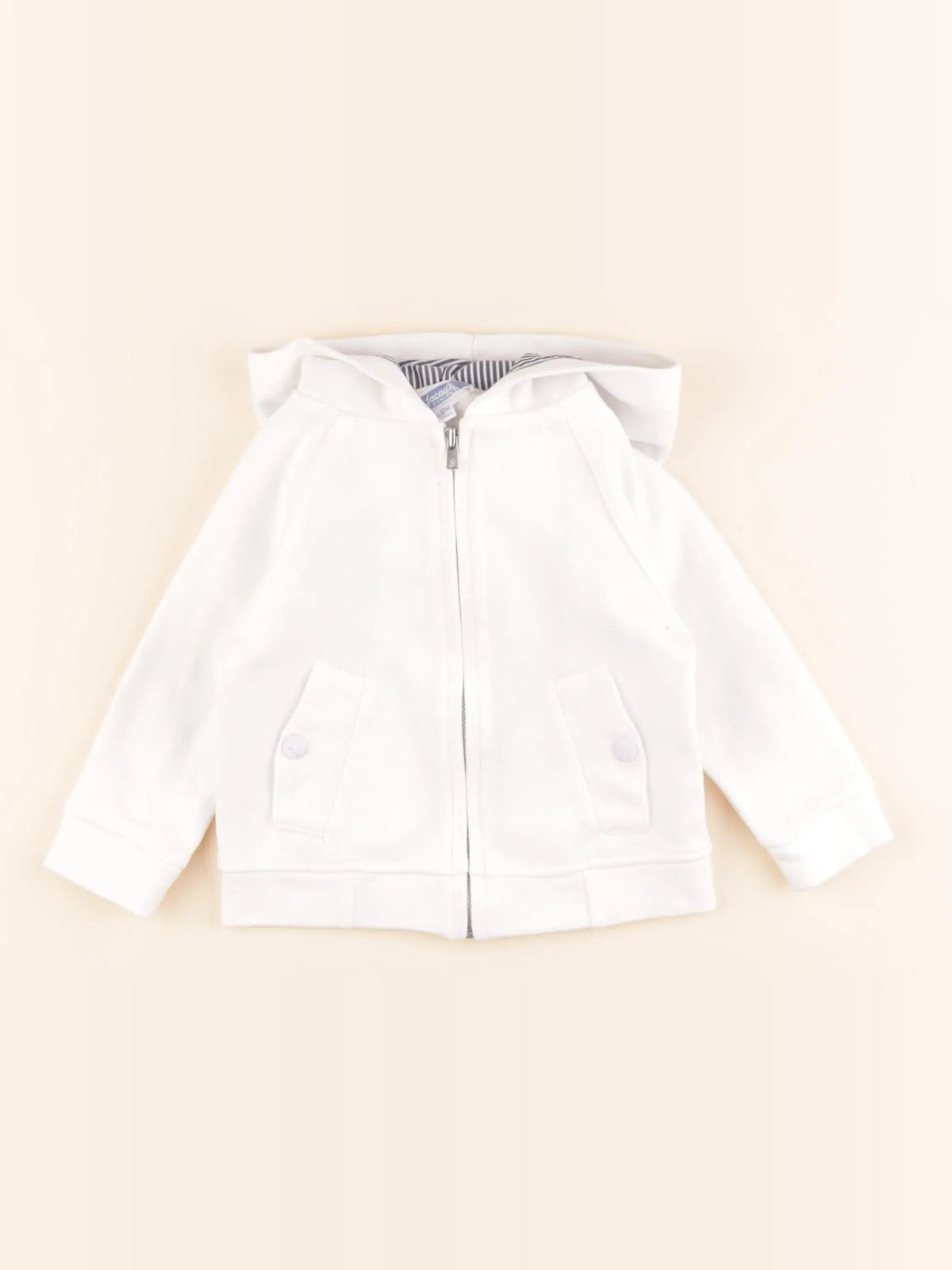 Jacadi - sweat blanc - 12 mois