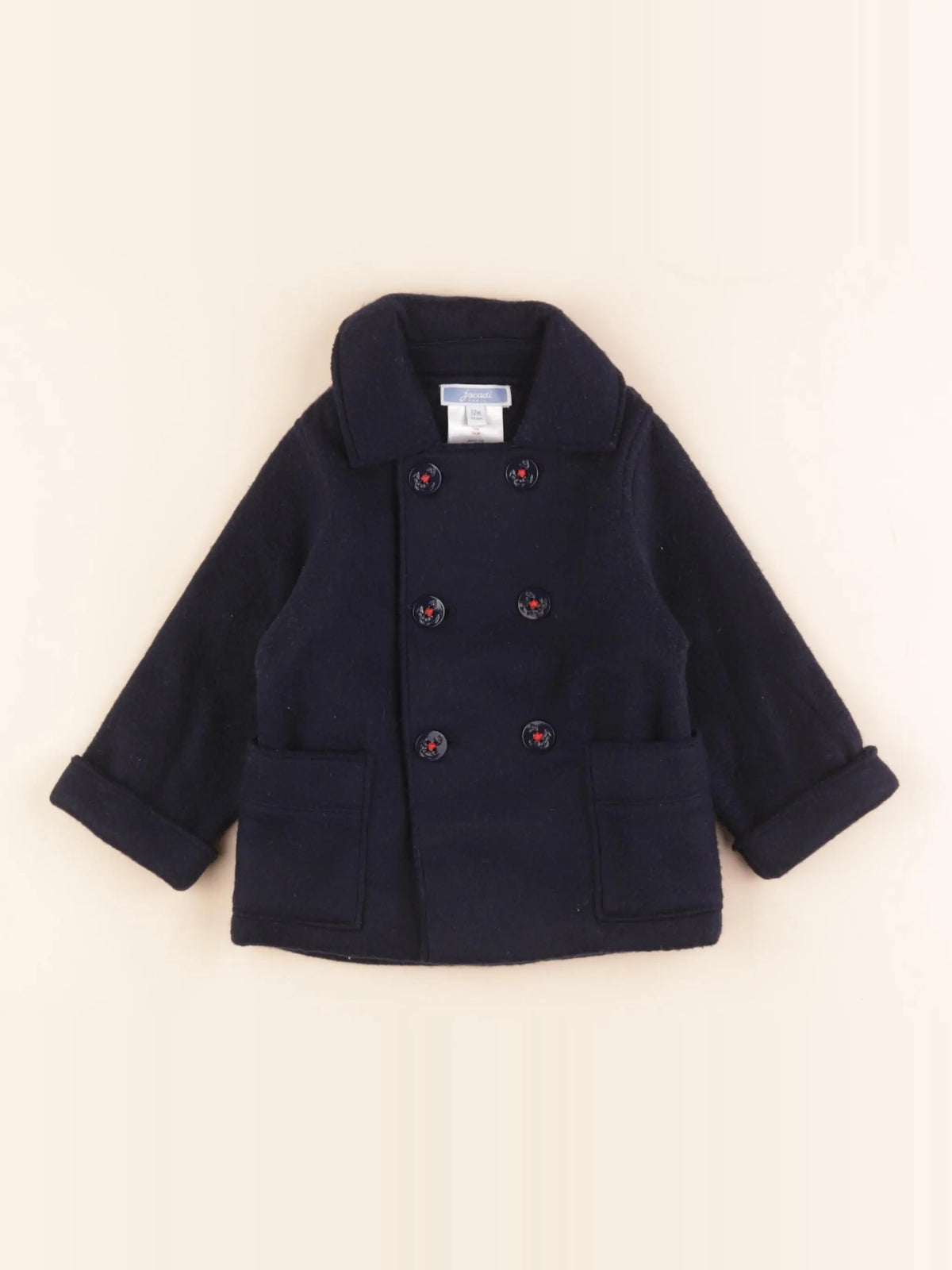 Jacadi - manteau bleu - 12 mois