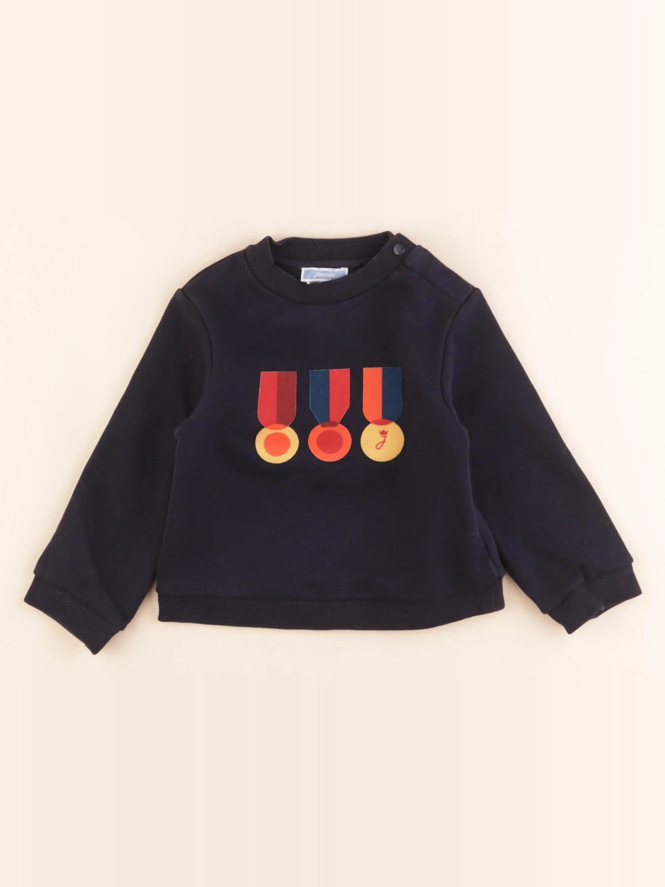 Jacadi - sweat bleu - 24 mois