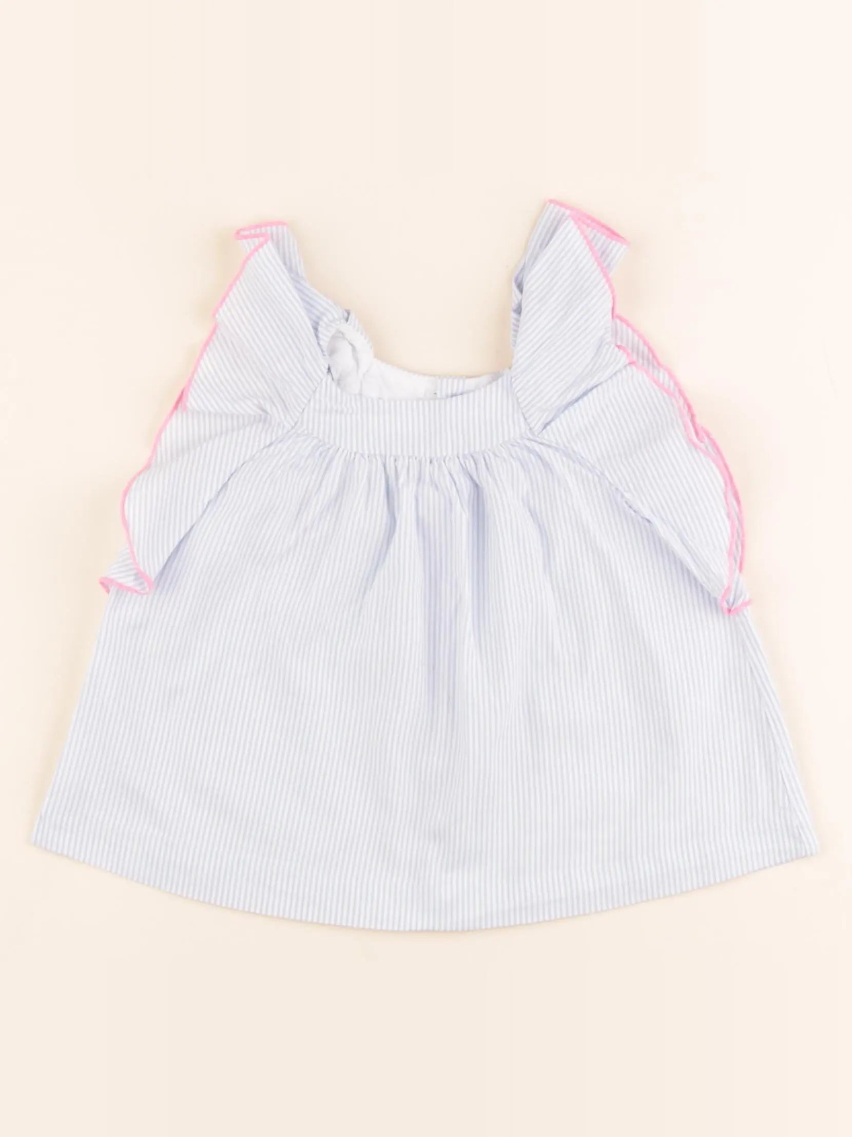 Jacadi - blouse bleu - 12 mois
