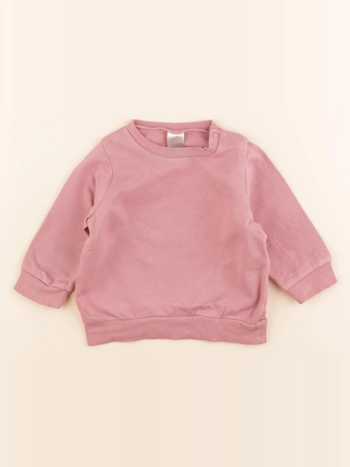 H&M - sweat rose - 4/6 mois