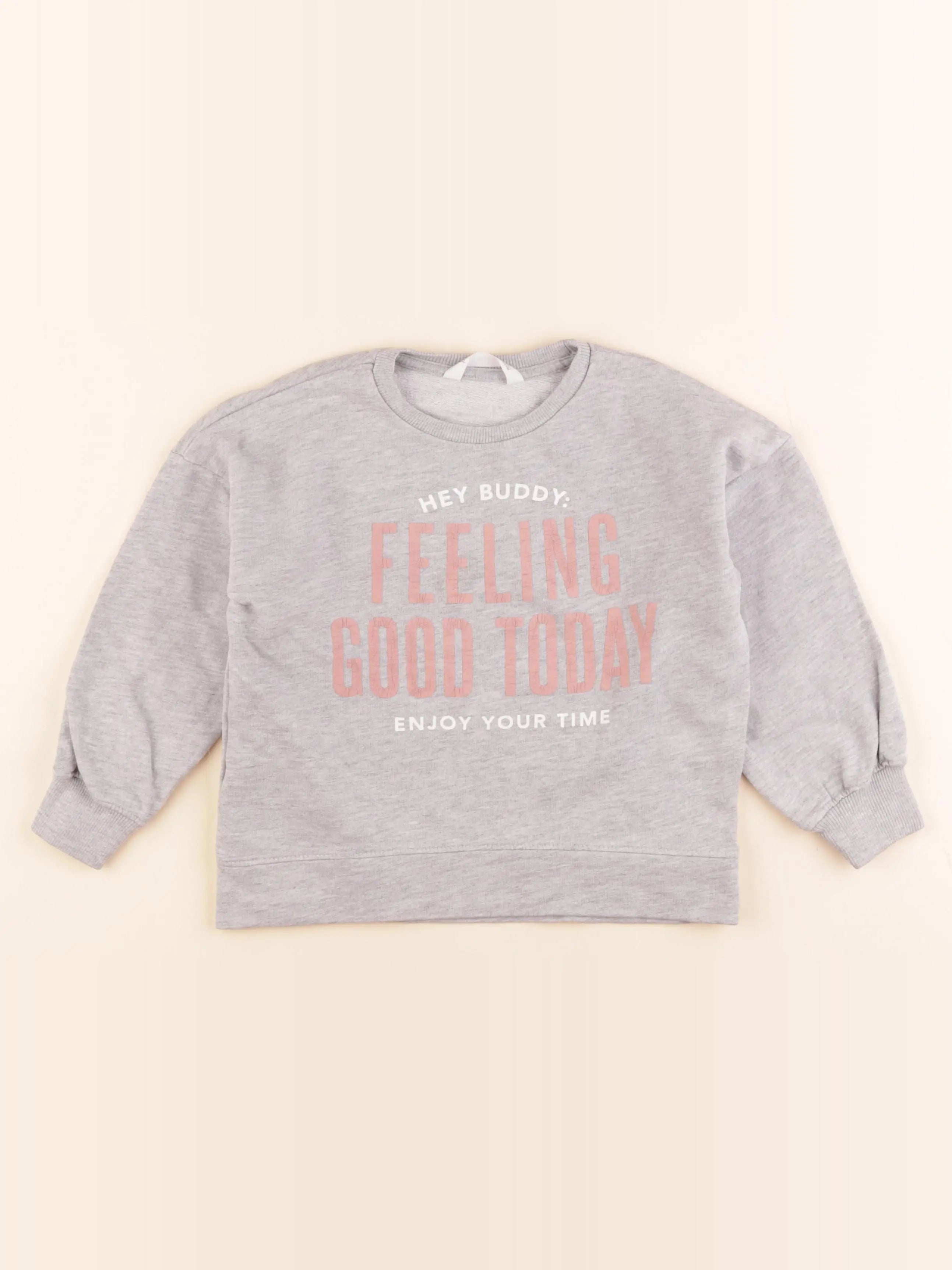 Mango - sweat gris - 5/6 ans