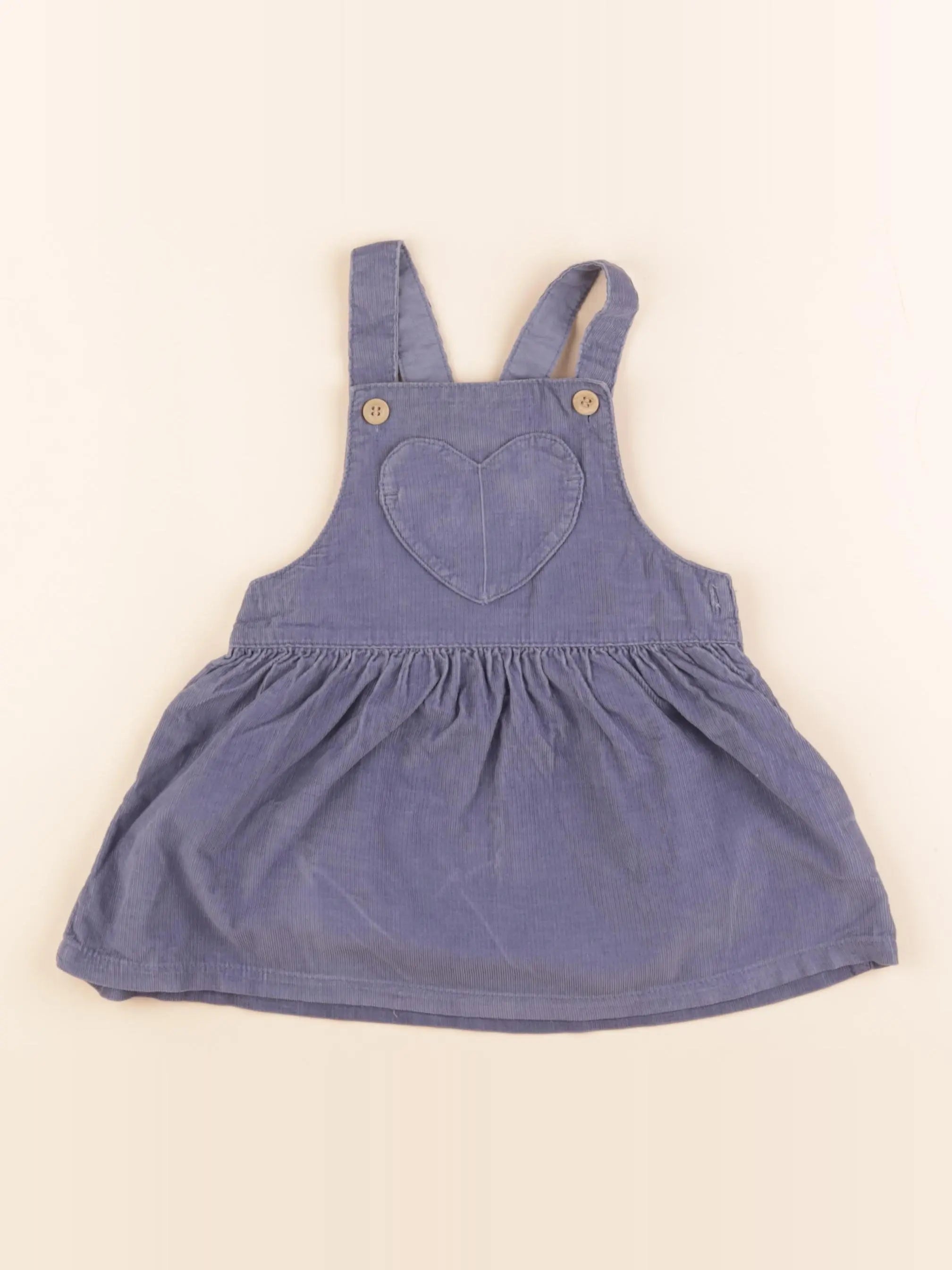 H&M - robe bleu - 6/9 mois