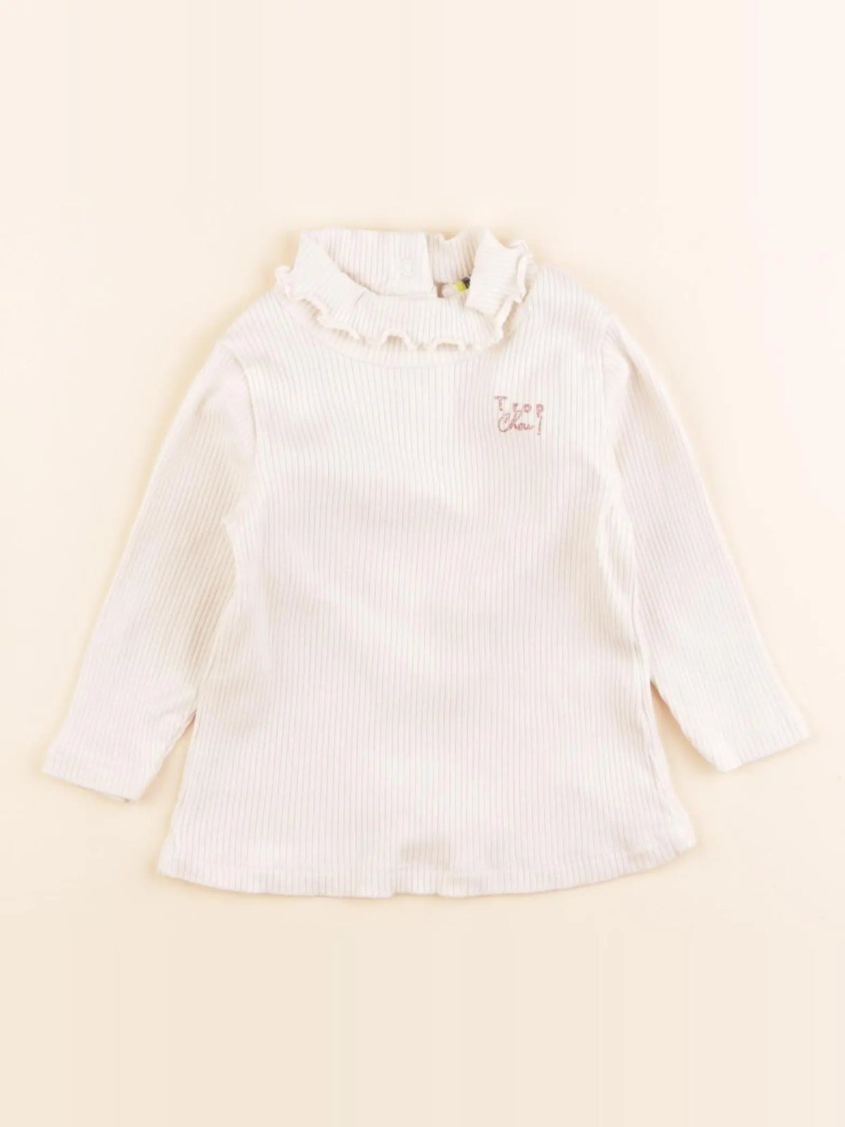 Tape à l'oeil - sous-pull beige - 6 mois