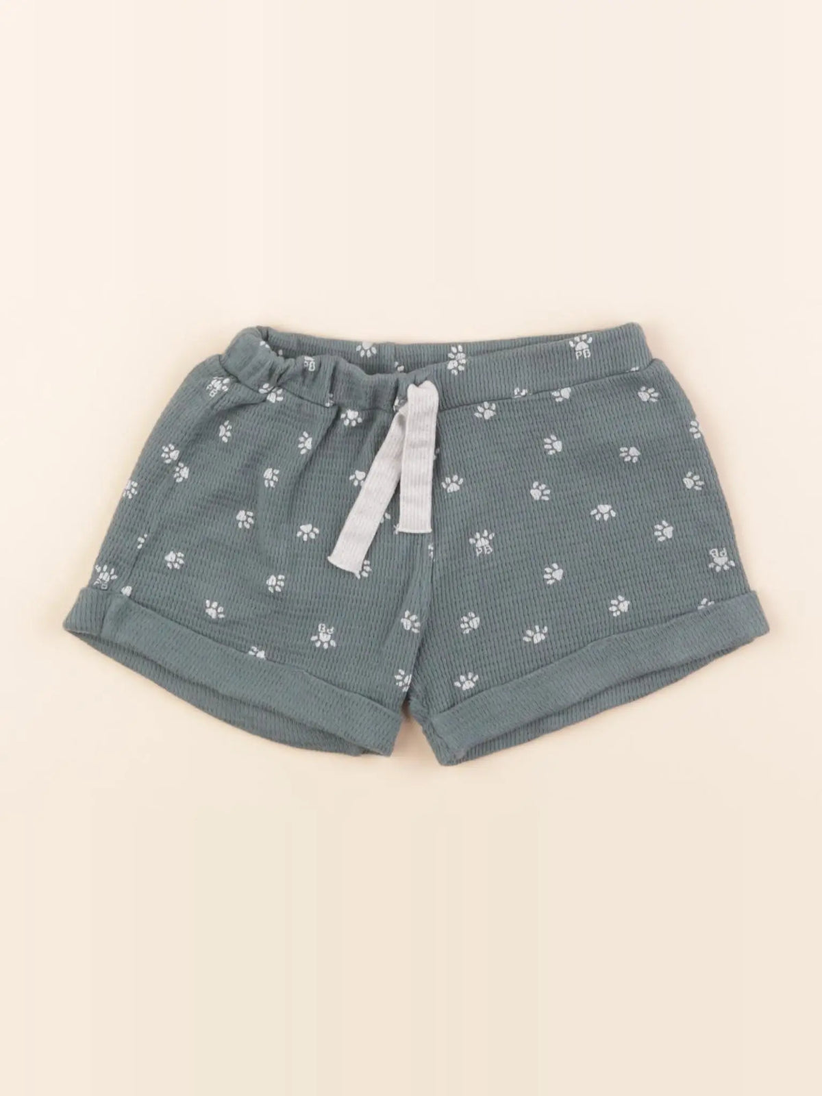 Petit Bateau - short bleu - 18 mois