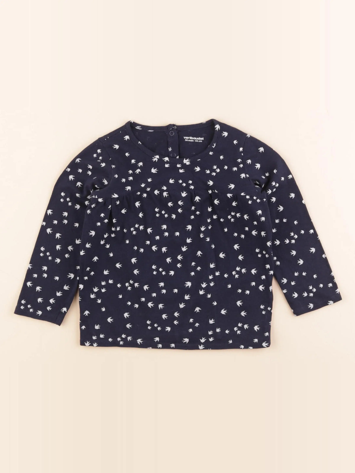 Vertbaudet - tee-shirt bleu - 36 mois