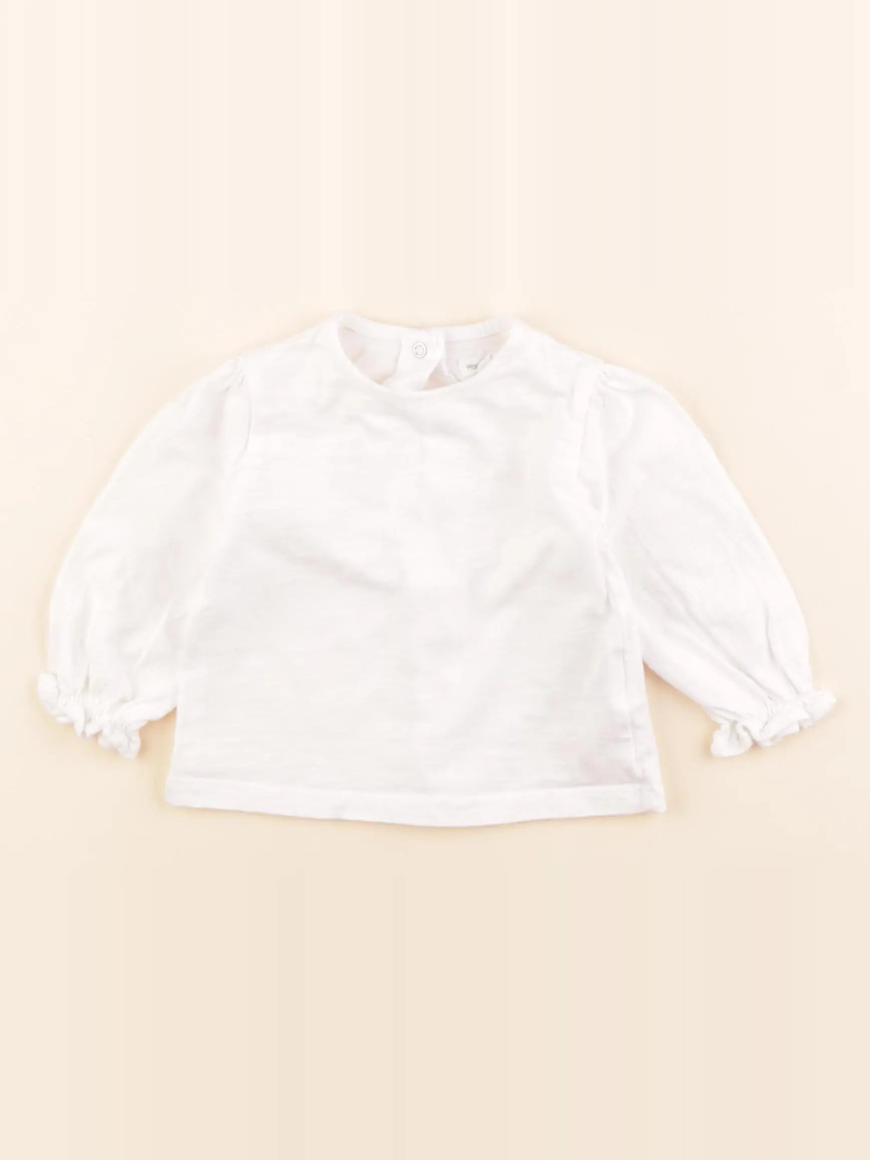 Vertbaudet - tee-shirt blanc - 6 mois