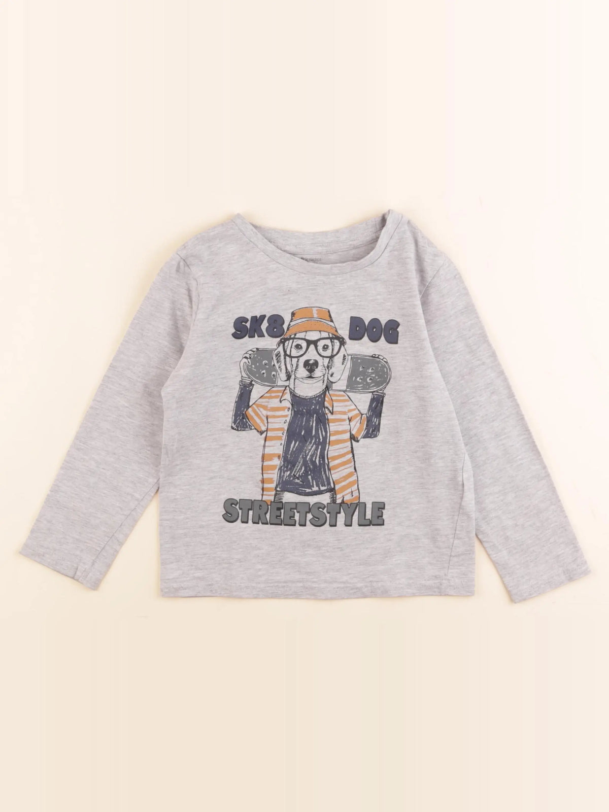 Vertbaudet - tee-shirt gris - 5 ans