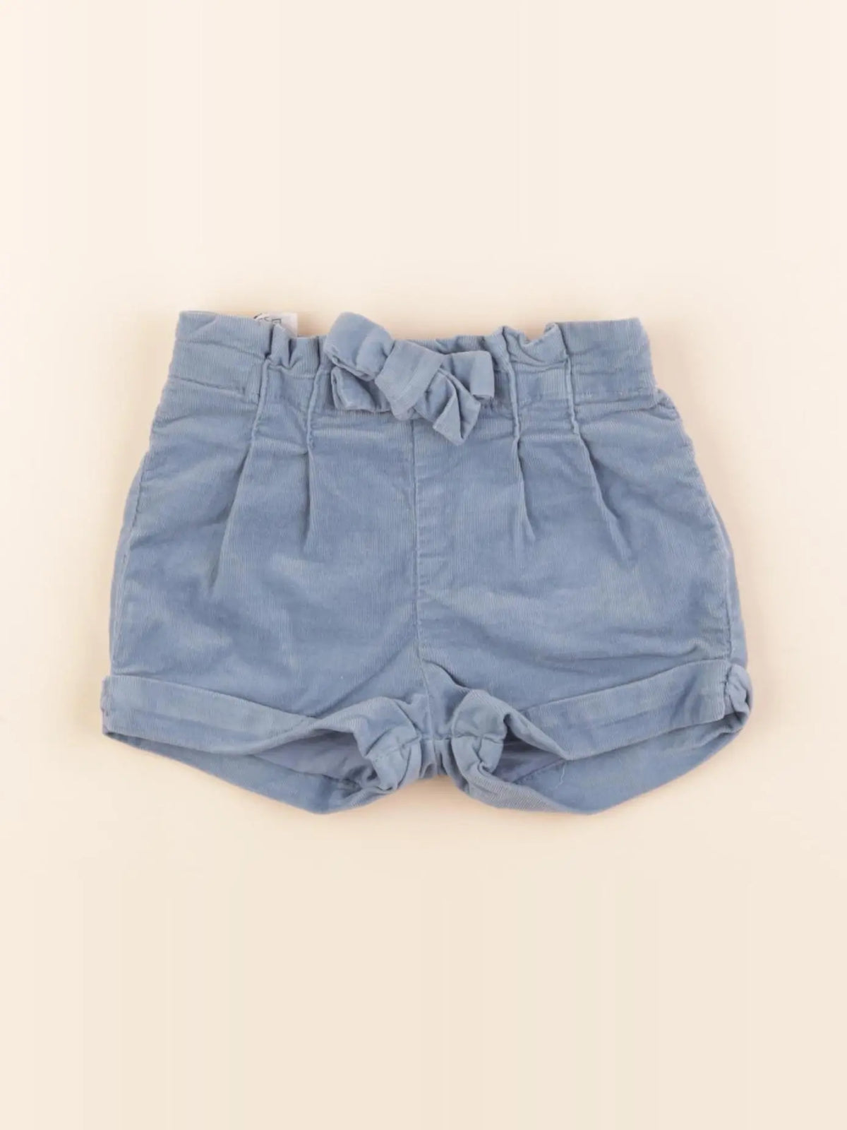 Cyrillus - short doublé bleu - 9 mois