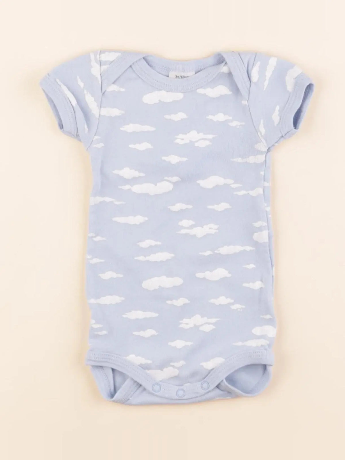 Petit Bateau - body bleu - 3 mois