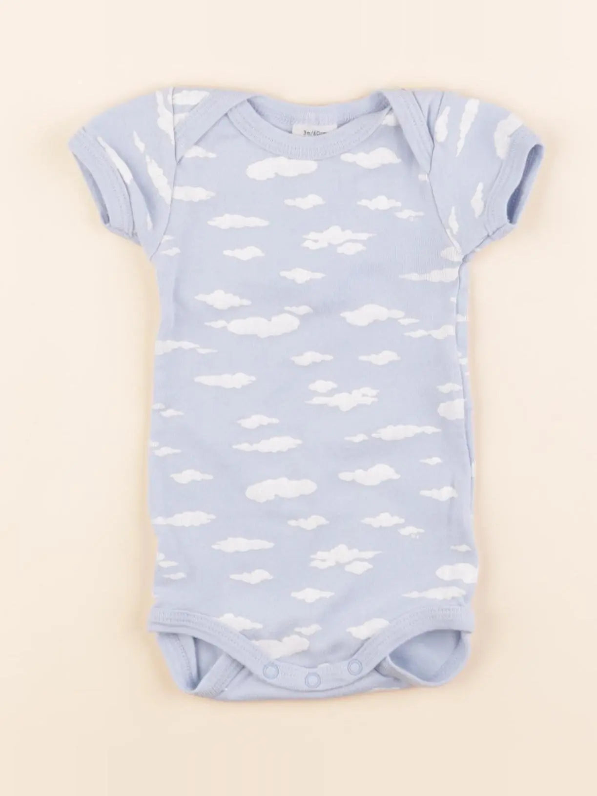 Petit Bateau - body bleu - 3 mois