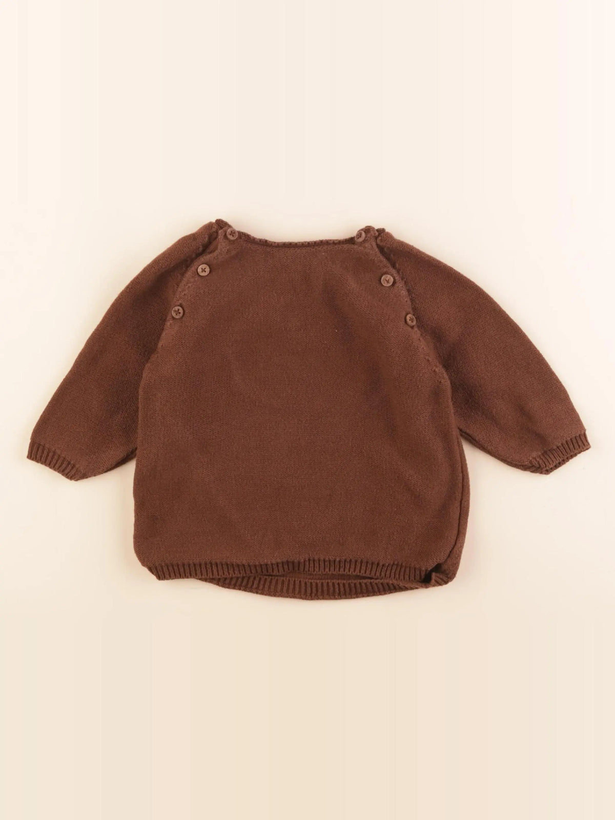Lililotte - pull marron - 24 mois