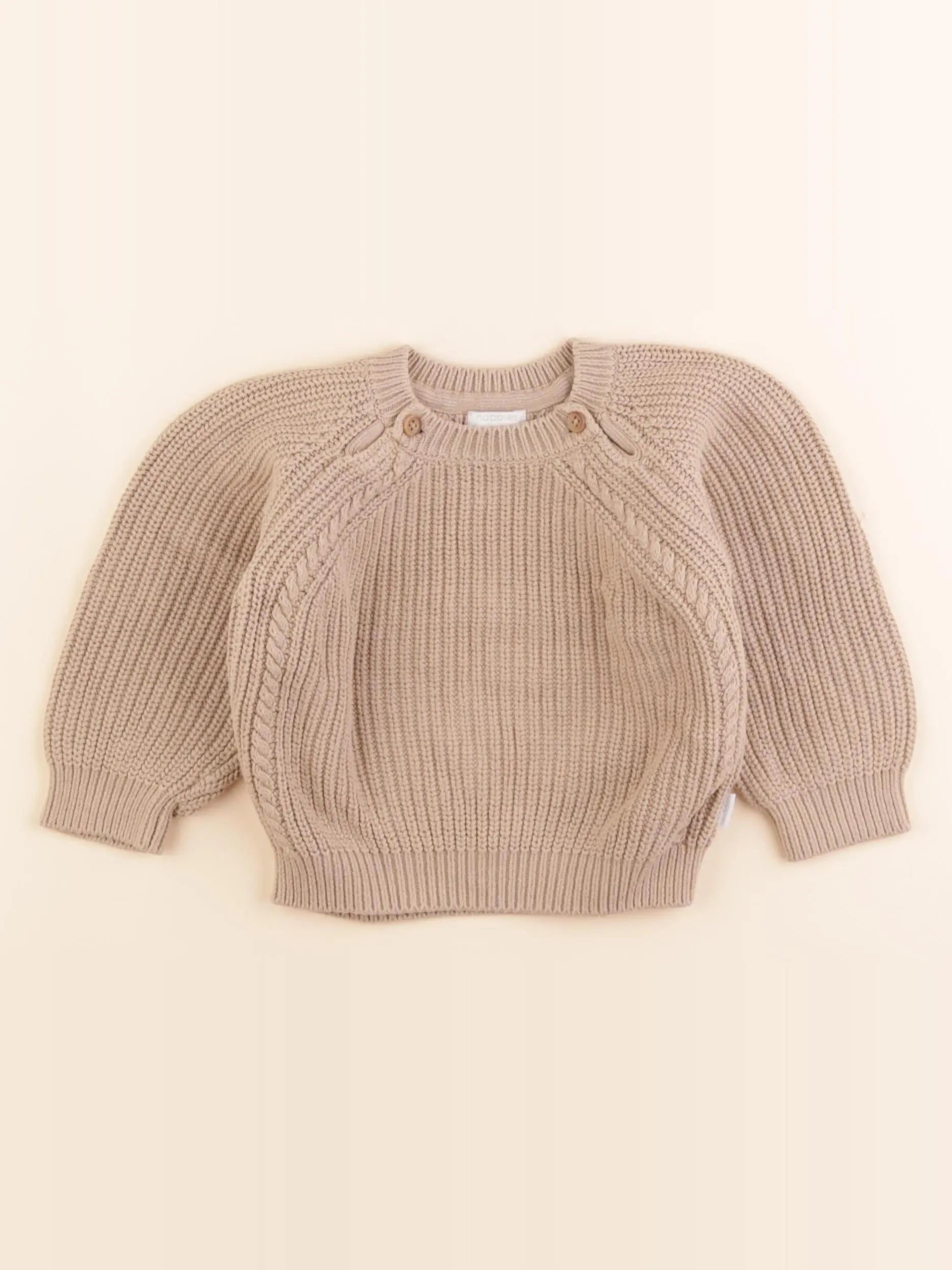 Noppies - pull beige - 9/12 mois