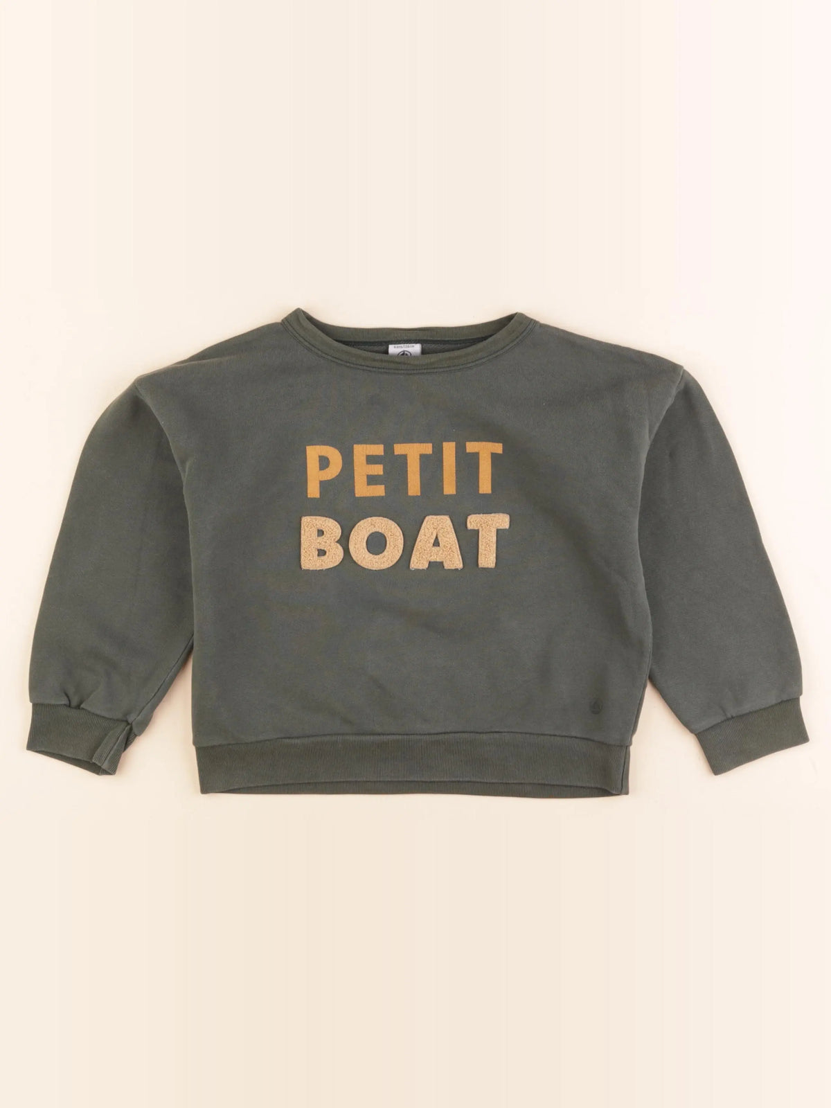Petit Bateau - sweat vert - 6 ans