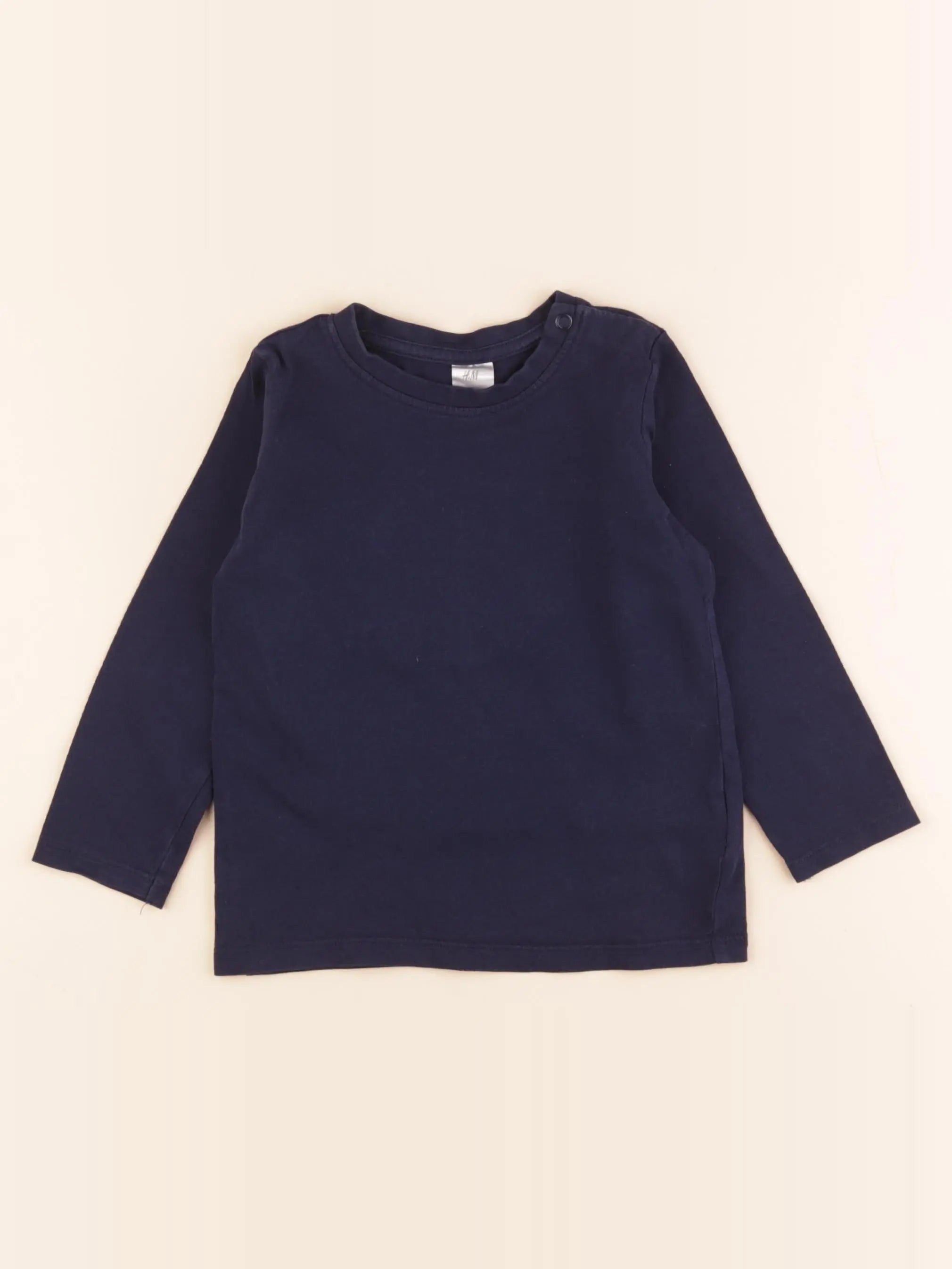 H&M - tee-shirt bleu - 18/24 mois