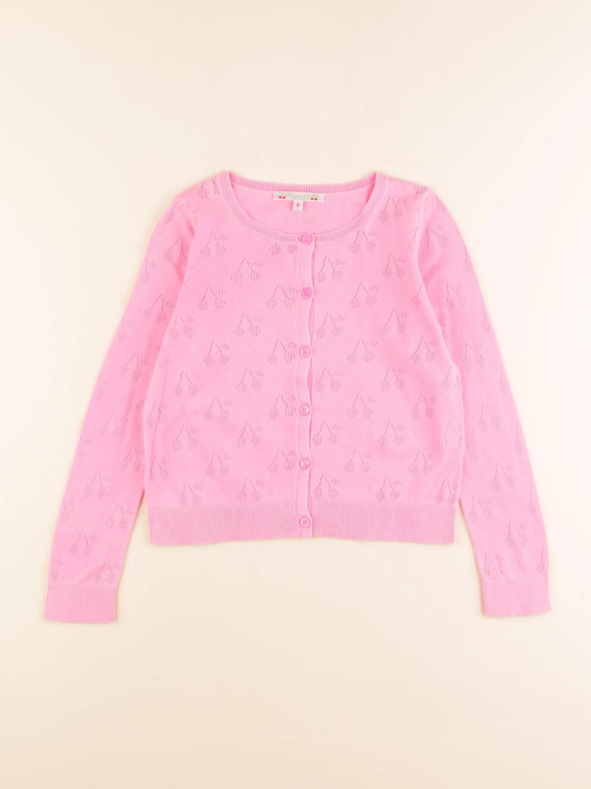 Bonpoint - gilet rose - 8 ans