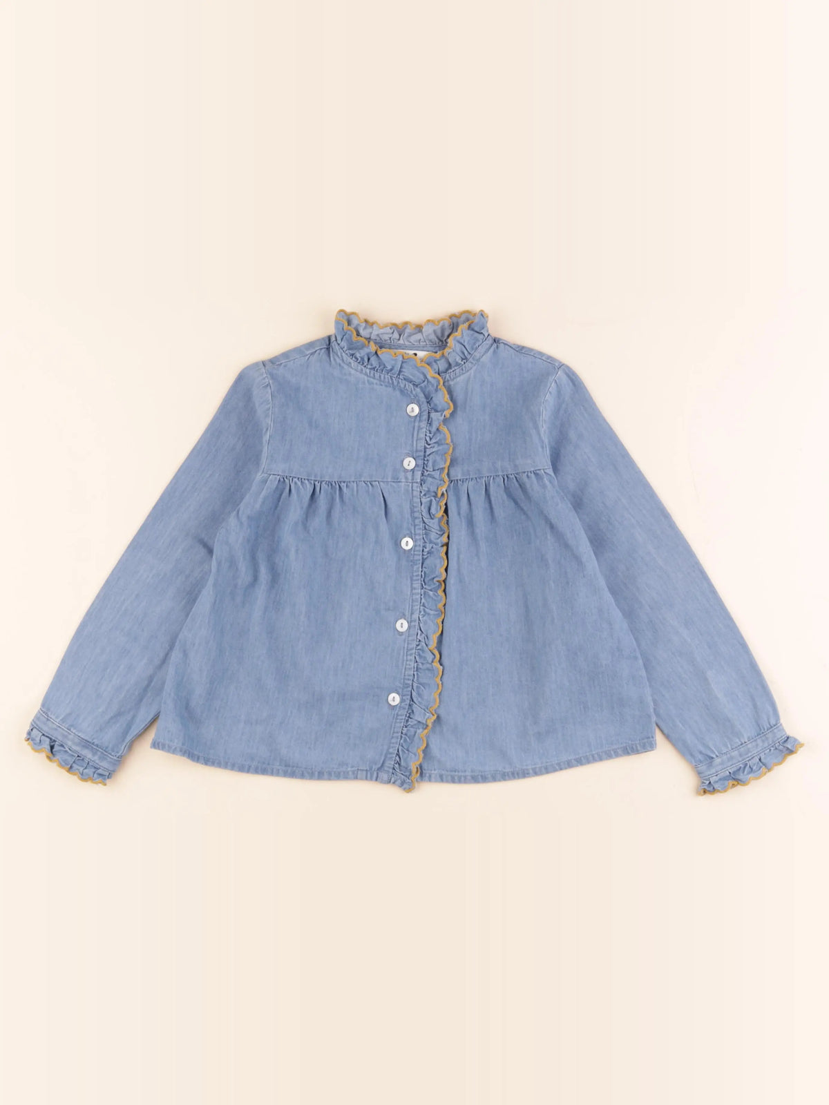 Cyrillus - blouse bleu - 6 ans